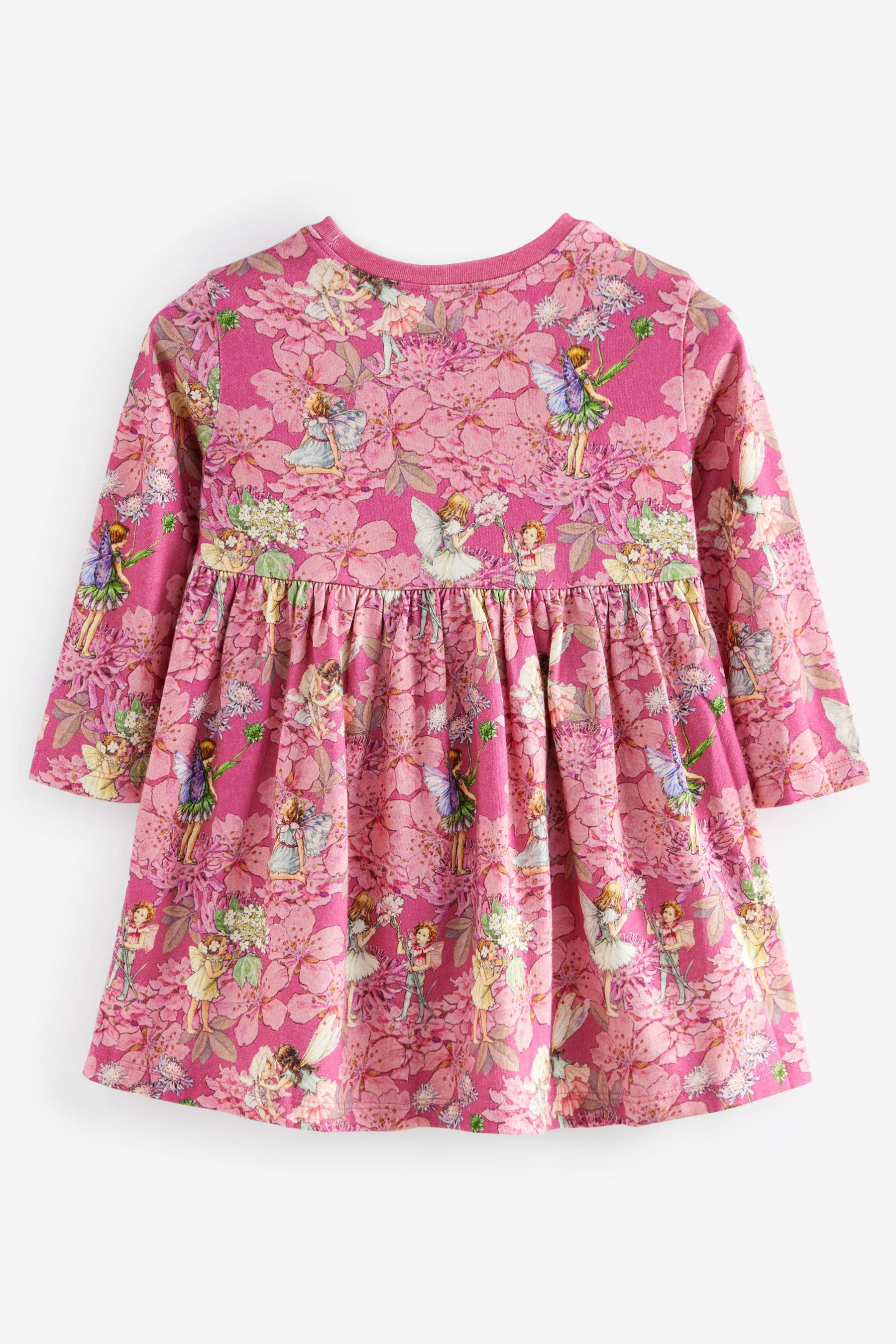 Purple License Flower Fairy Long Sleeve Jersey Dress (3mths-7yrs)