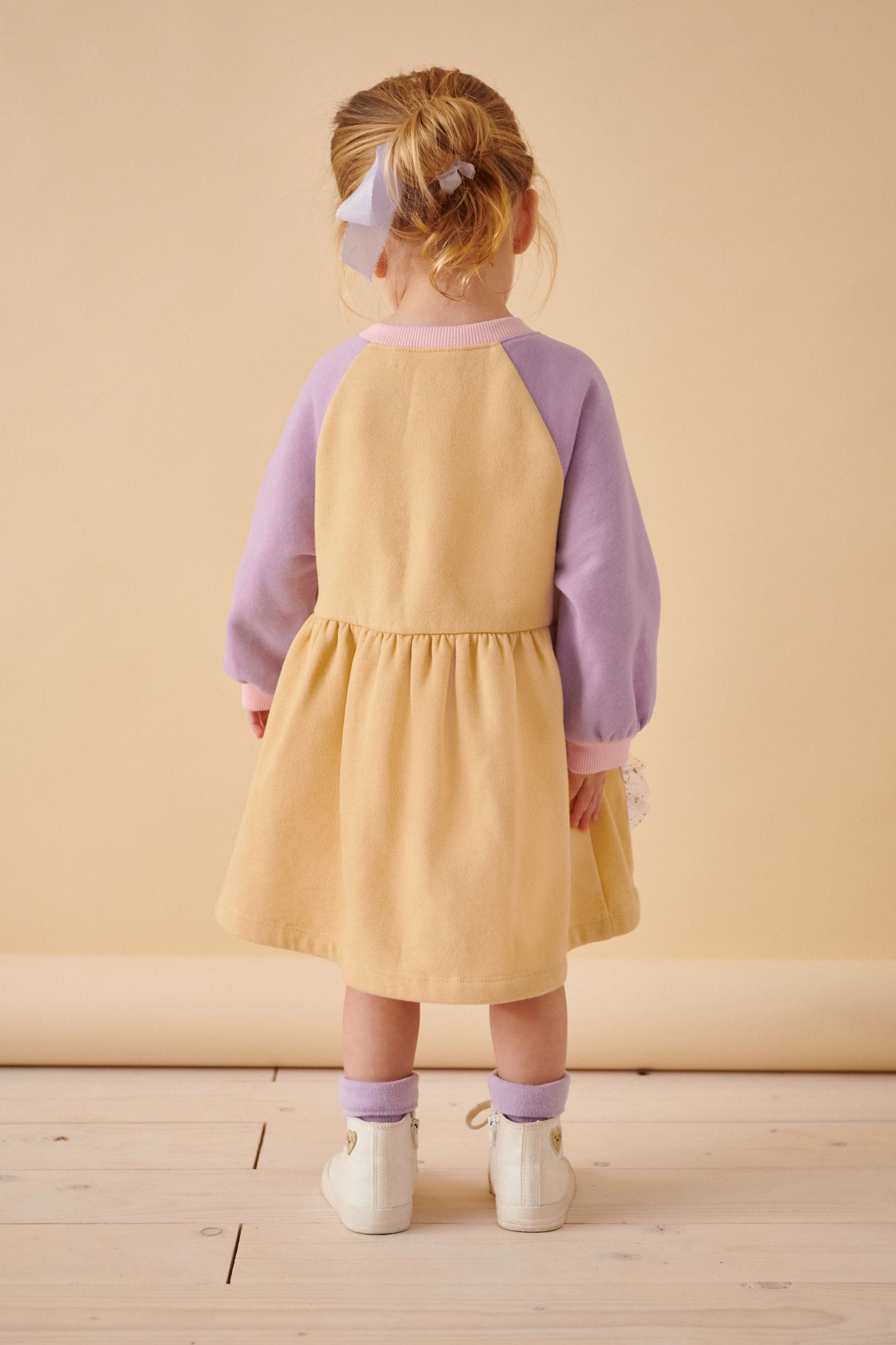 Yellow Long Sleeve Jumper Dress (3mths-7yrs)