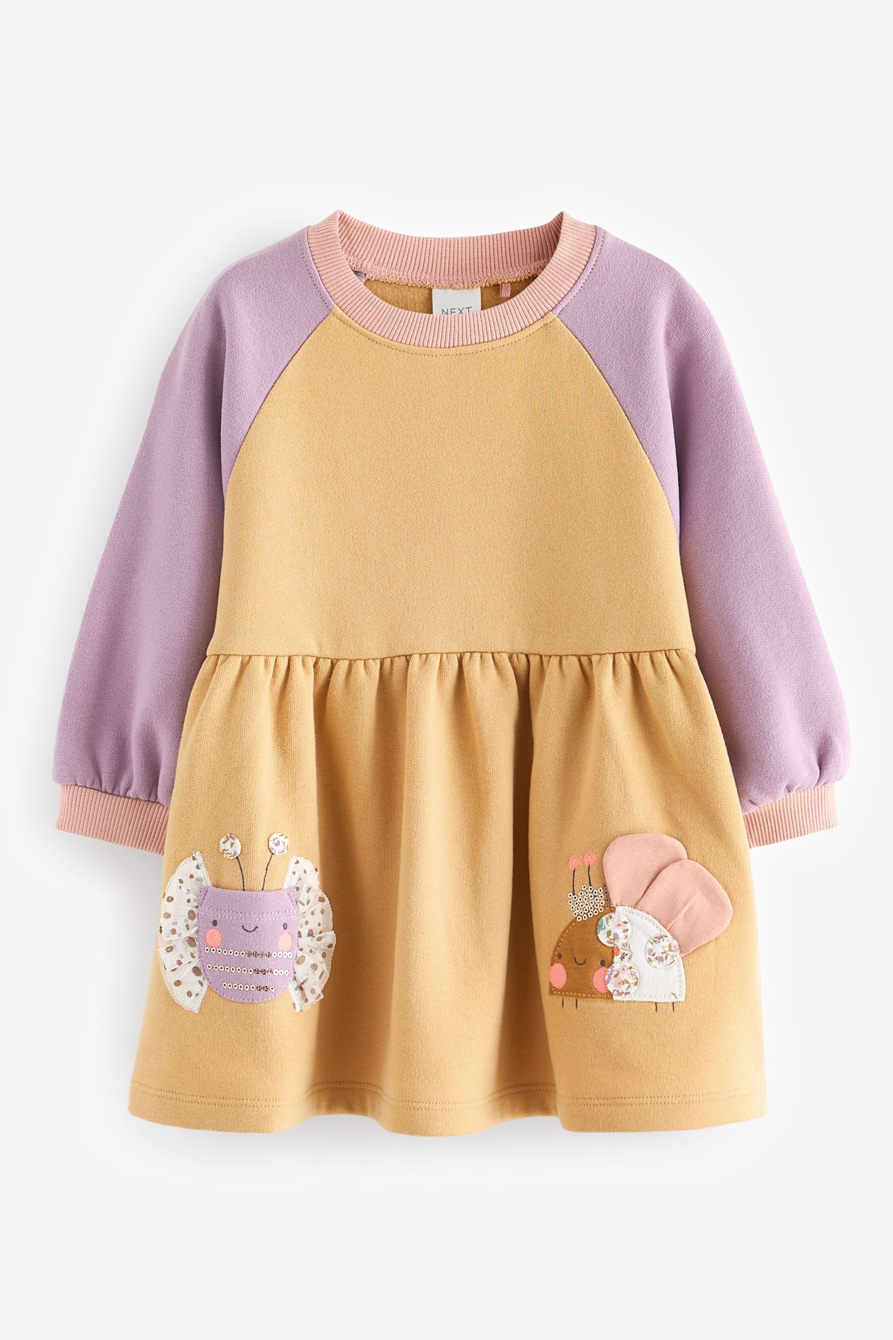 Yellow Long Sleeve Jumper Dress (3mths-7yrs)