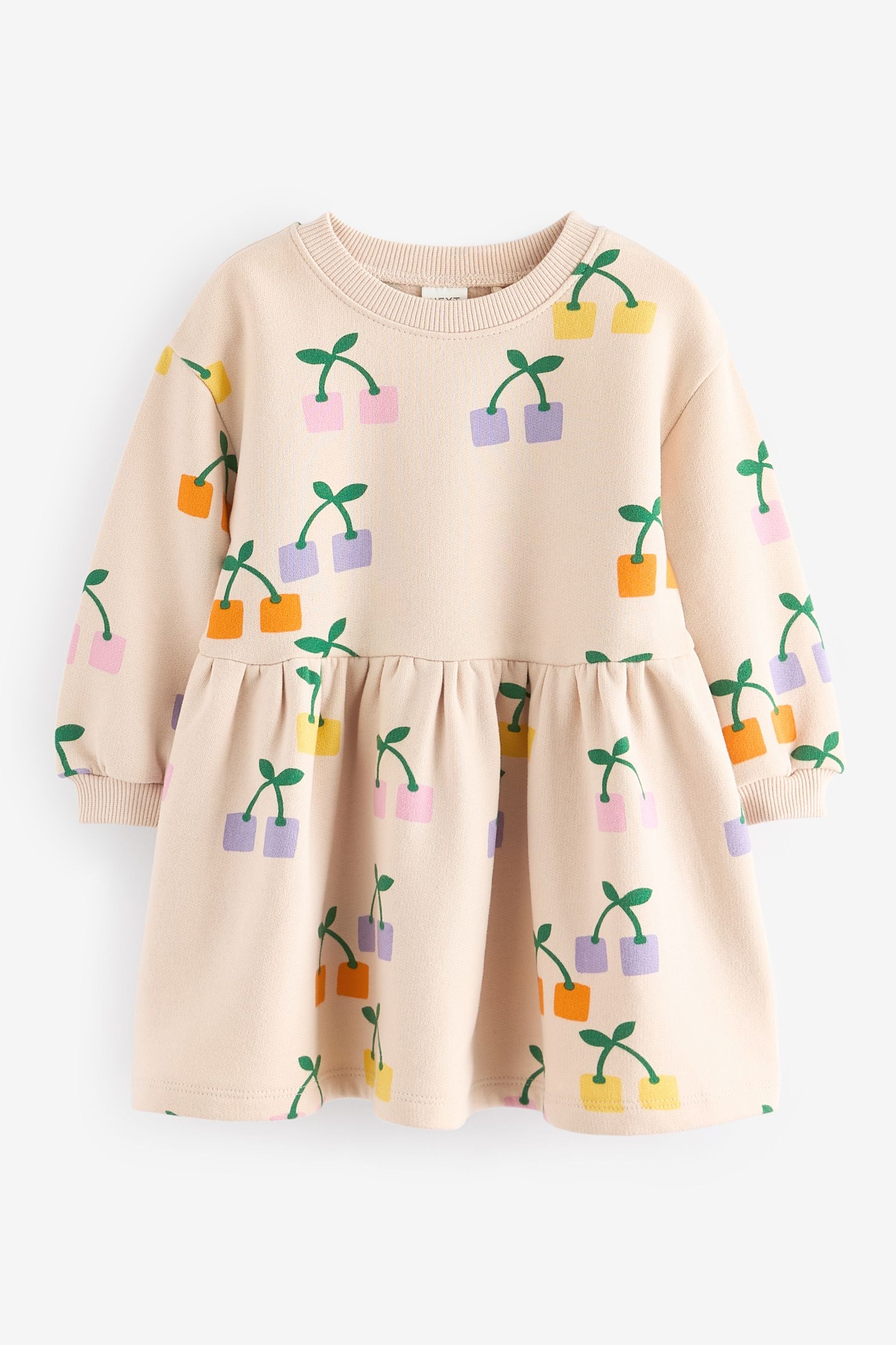 Multi Long Sleeve Sweat Dress (3mths-7yrs)