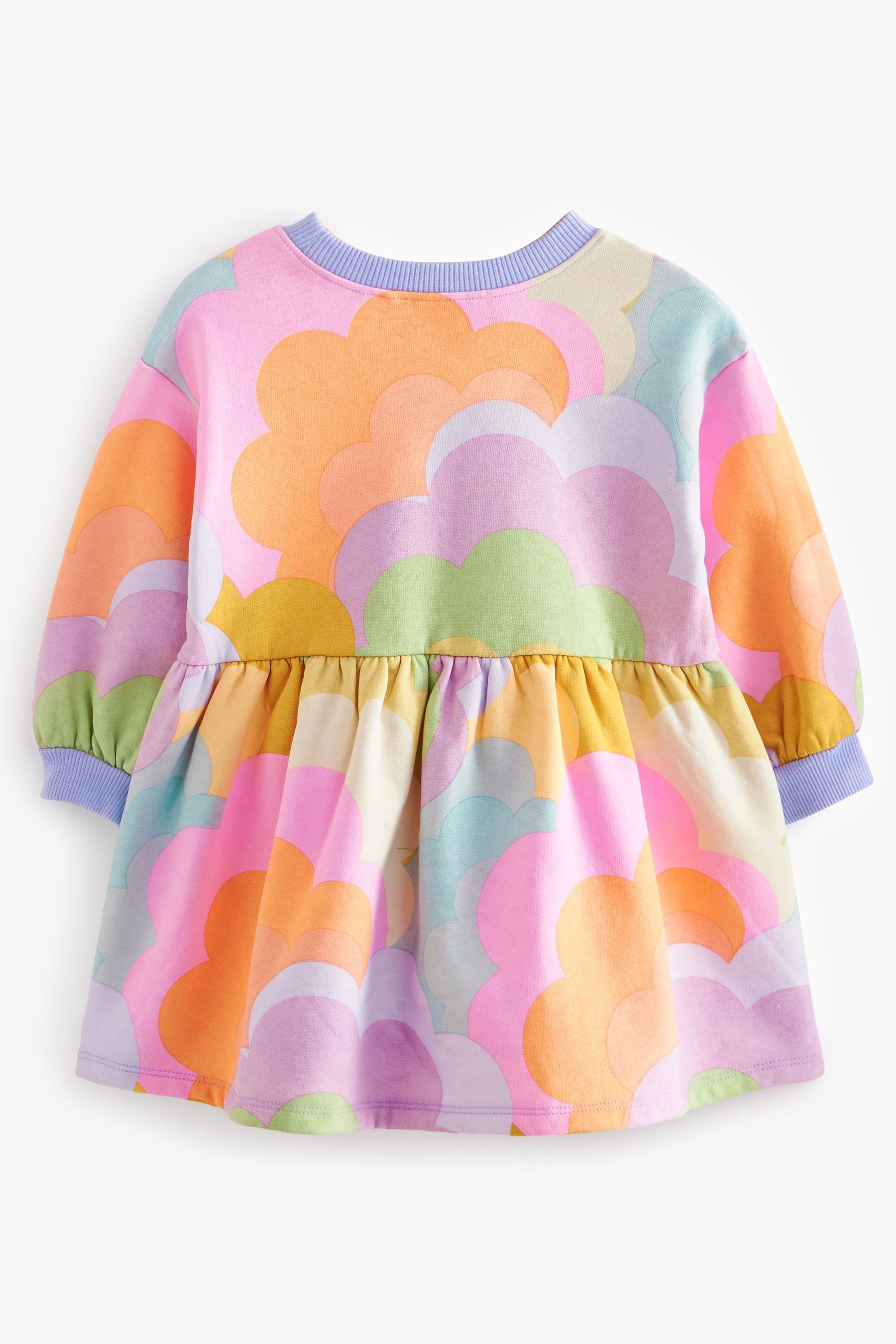 Multi Bright Long Sleeve Sweat Dress (3mths-7yrs)