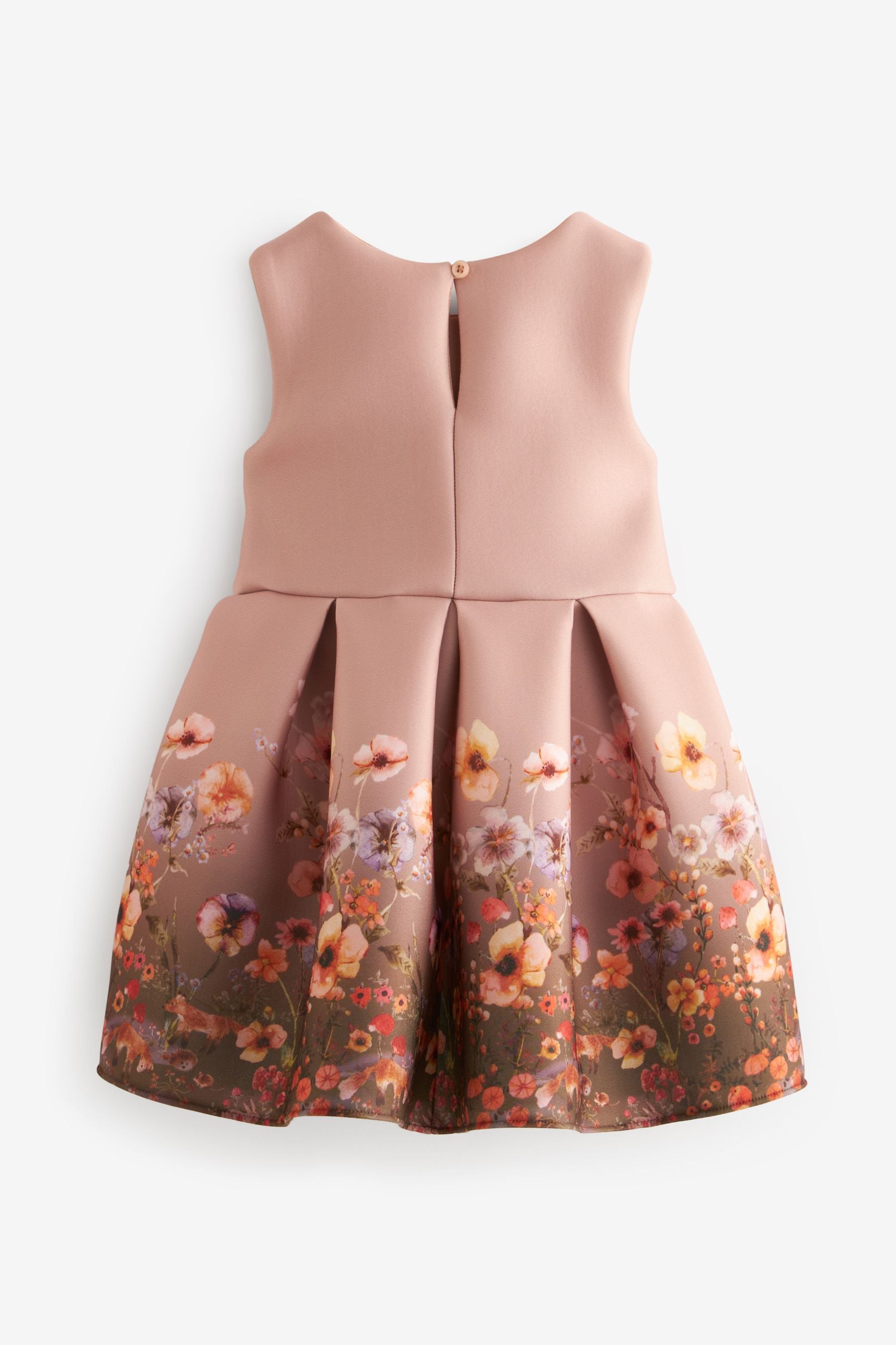 Nude Bow Party Dress (3mths-7yrs)