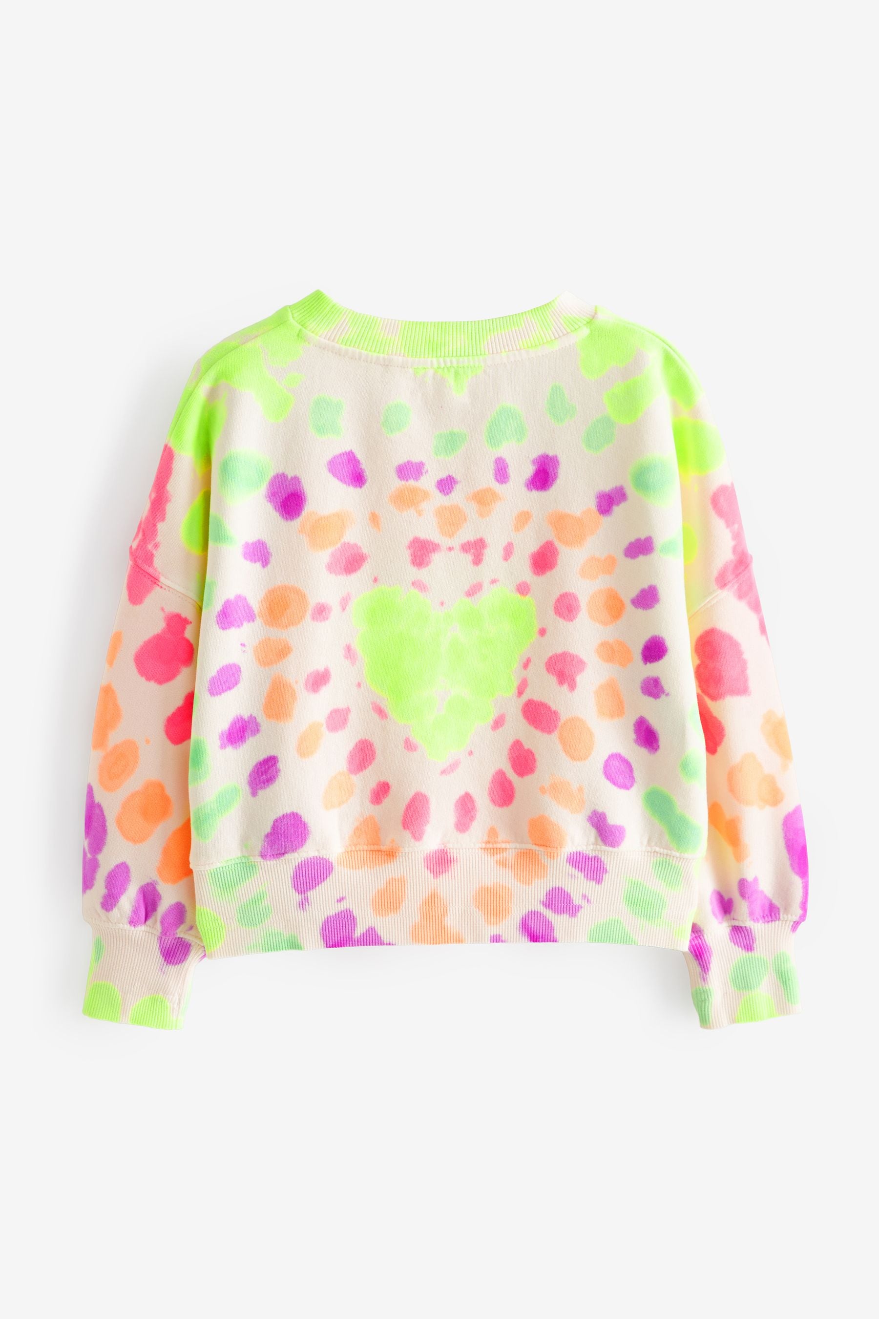 Multi Pink Tie Dye Crew Sweatshirt Top (3-16yrs)