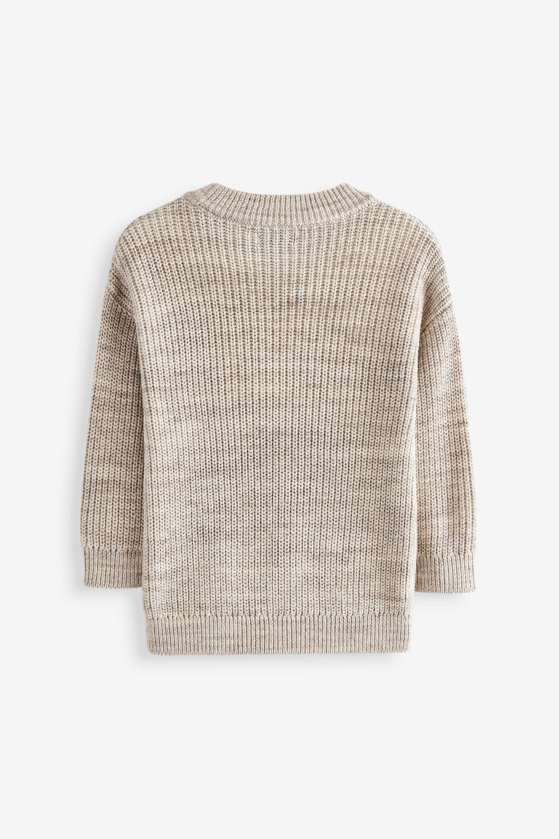 Neutral Crew Neck Knitted Jumper (3mths-7yrs)