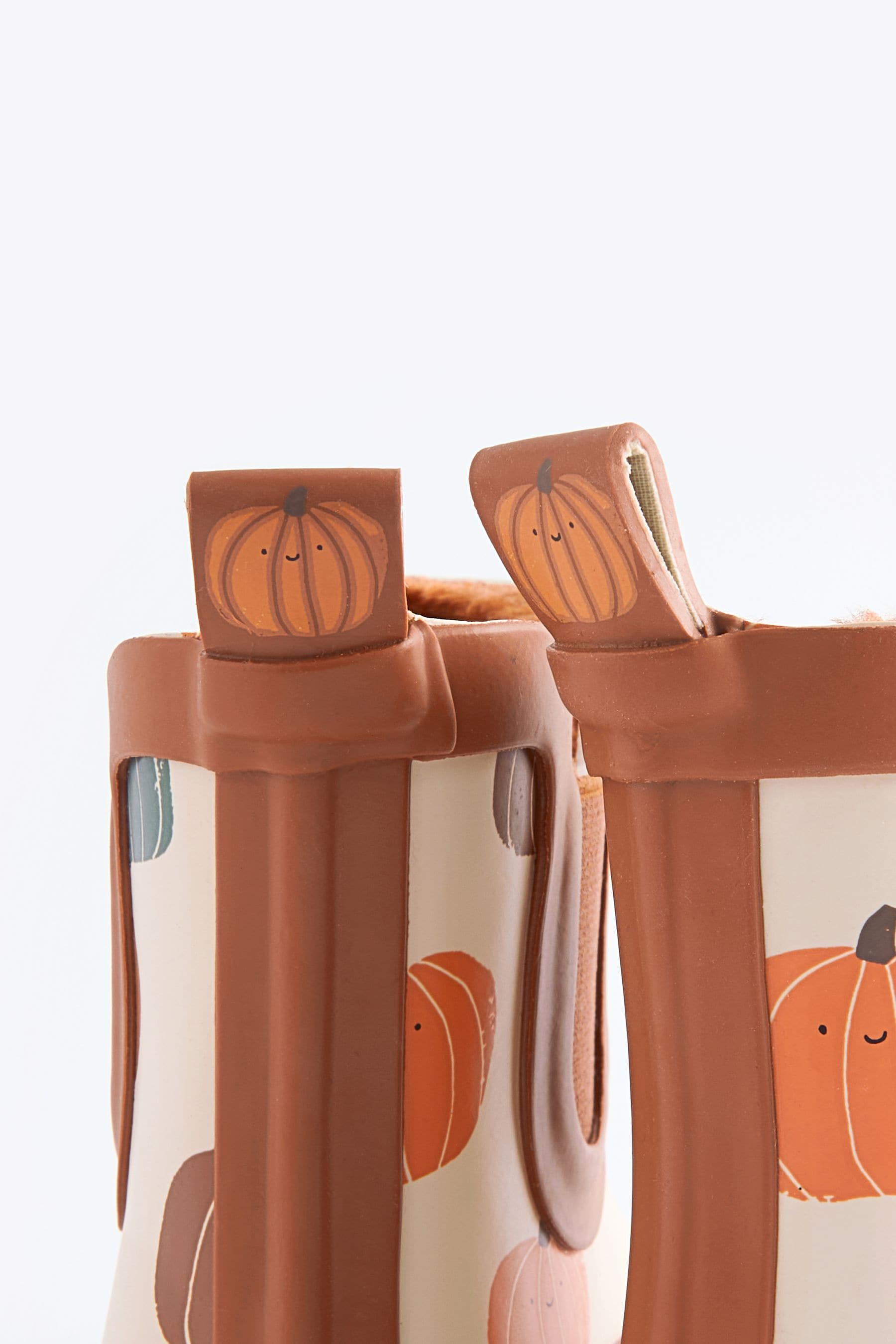 Neutral Pumpkin Warm Lined Ankle Wellies