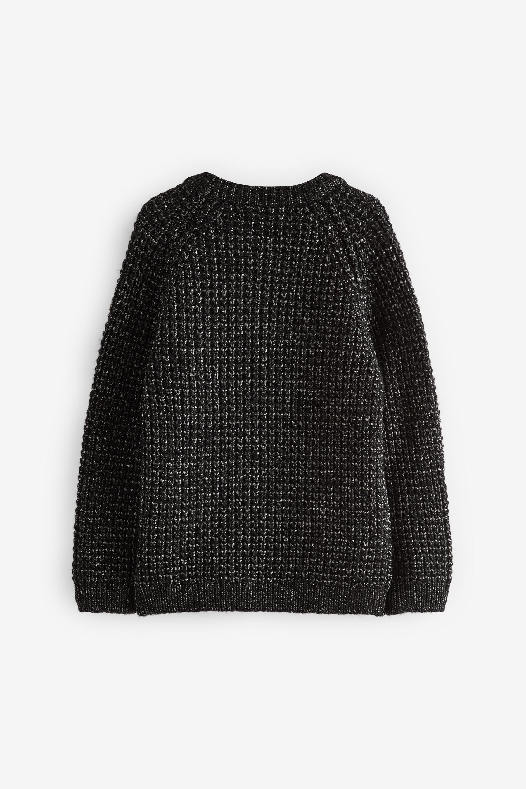 Black Crew Neck Knitted Jumper (3-16yrs)