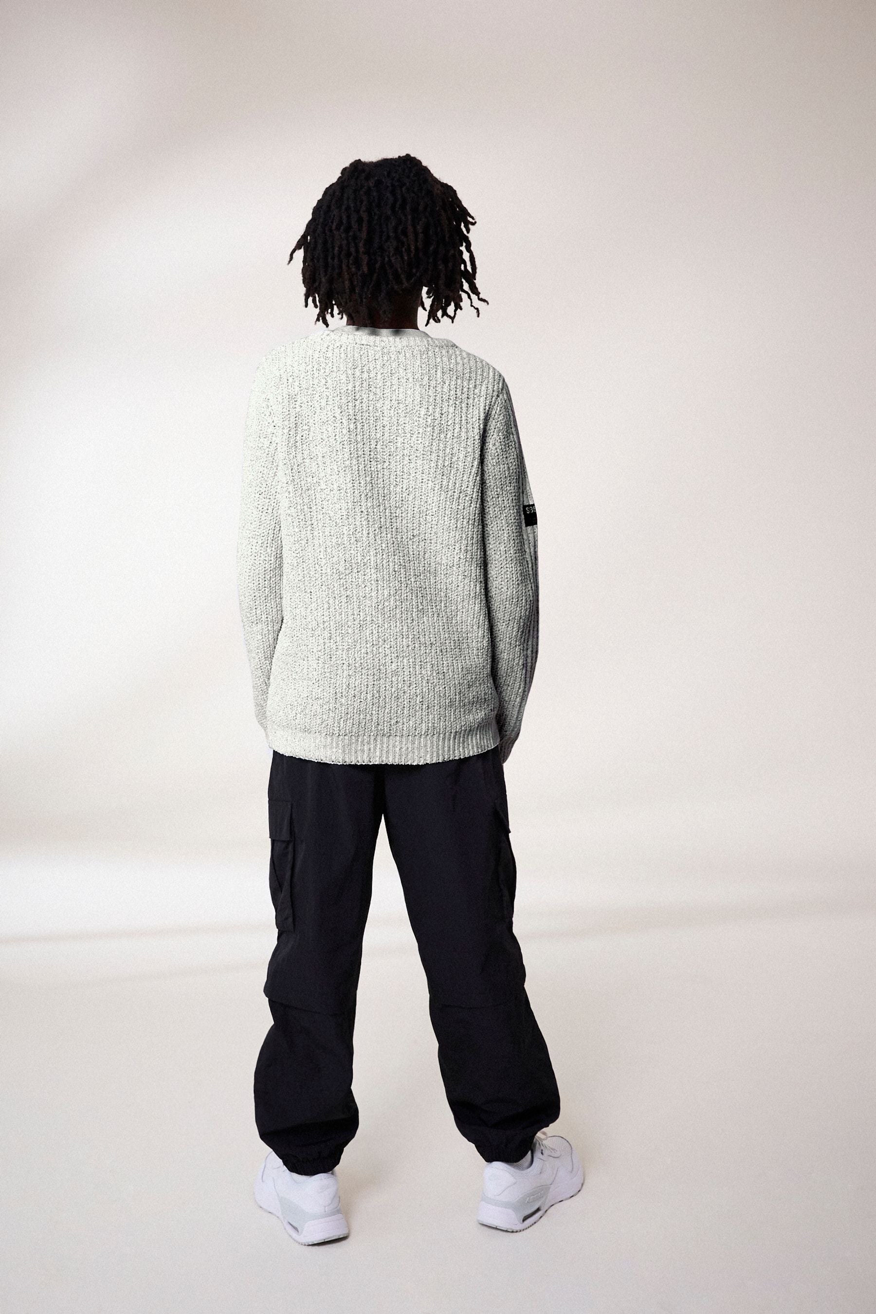 Ecru Utility Crew Neck Jumper (3-16yrs)