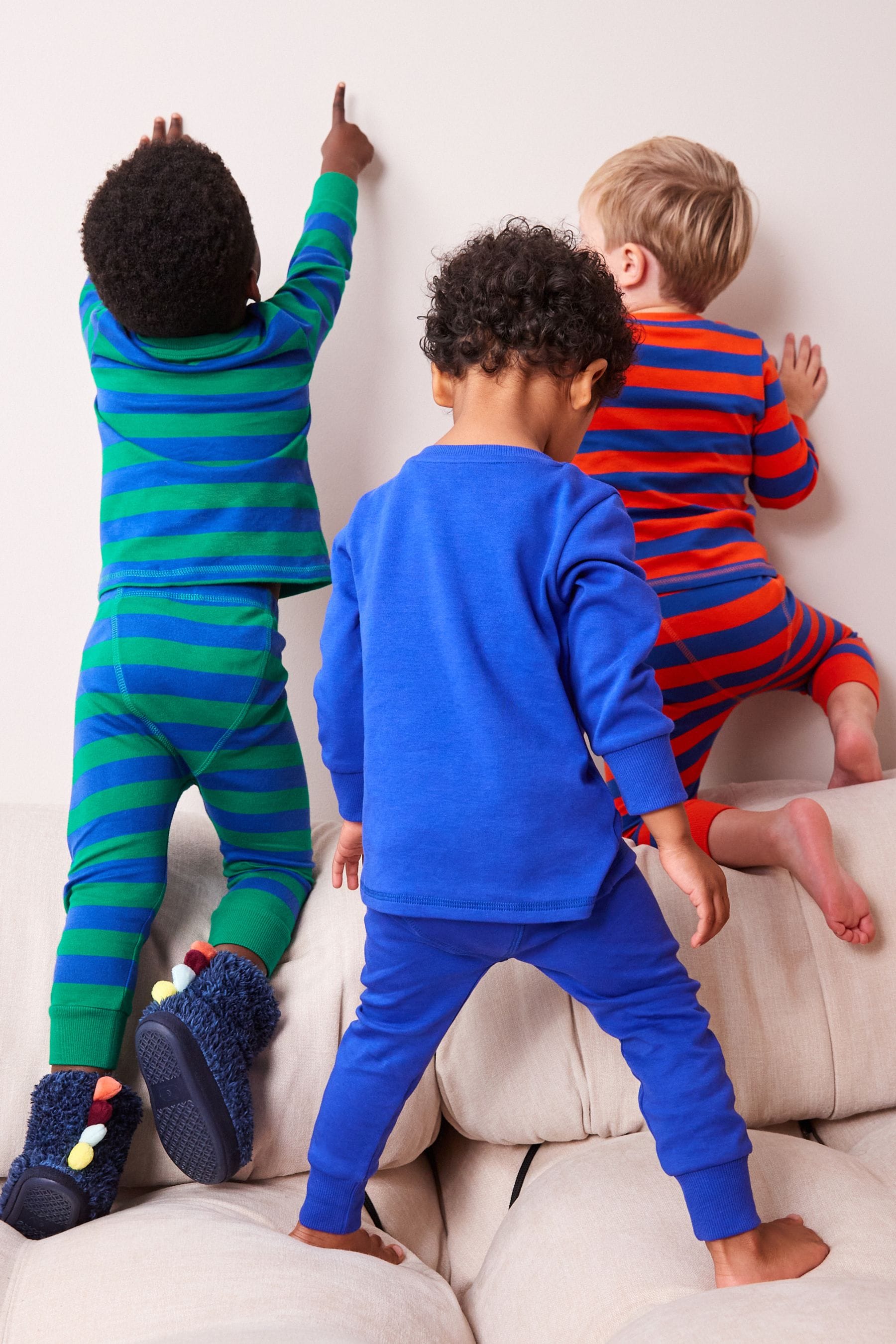 Multi Bright Animal Snuggle Pyjamas 3 Pack (9mths-8yrs)