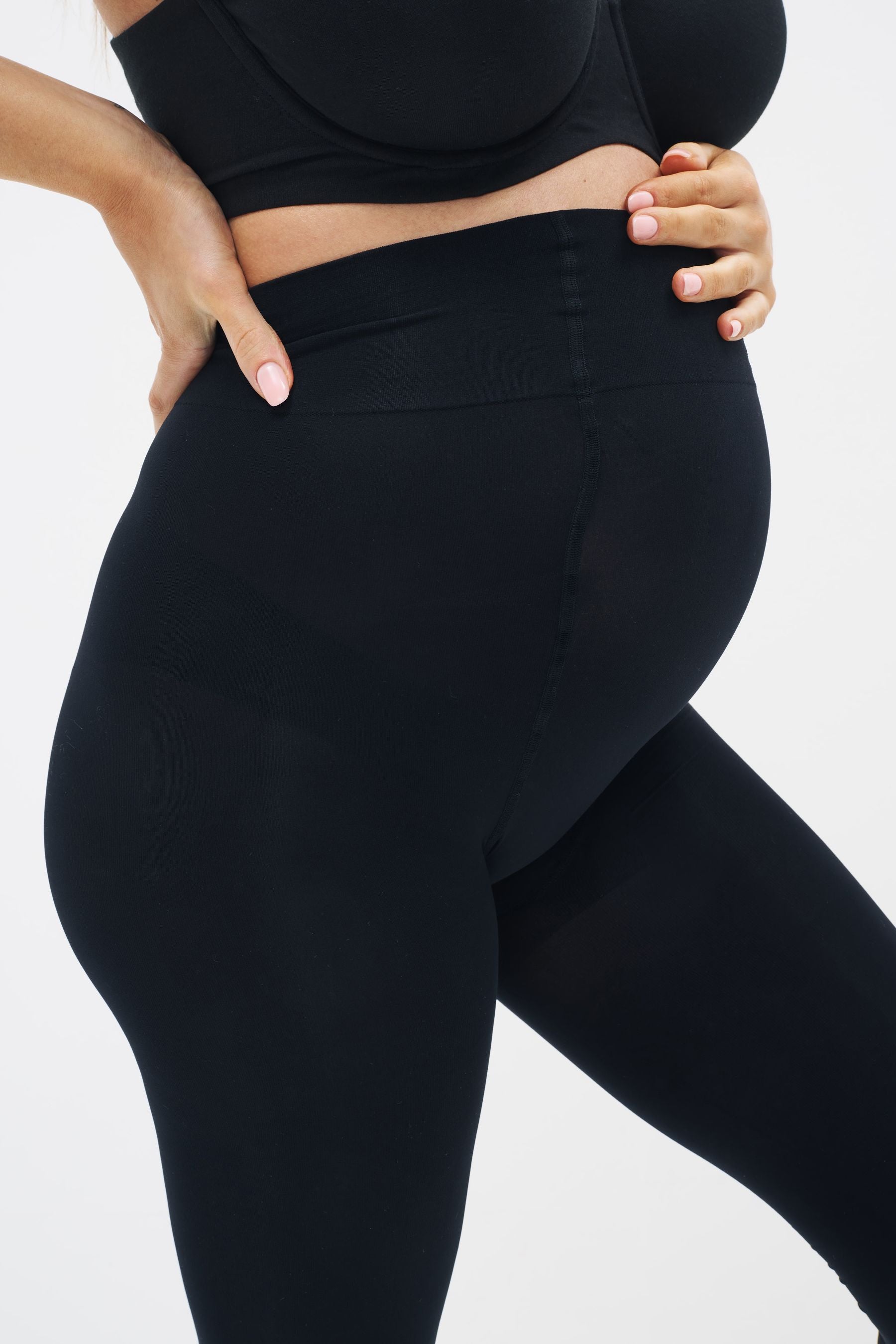 Black 3D 60 Denier Maternity Tights