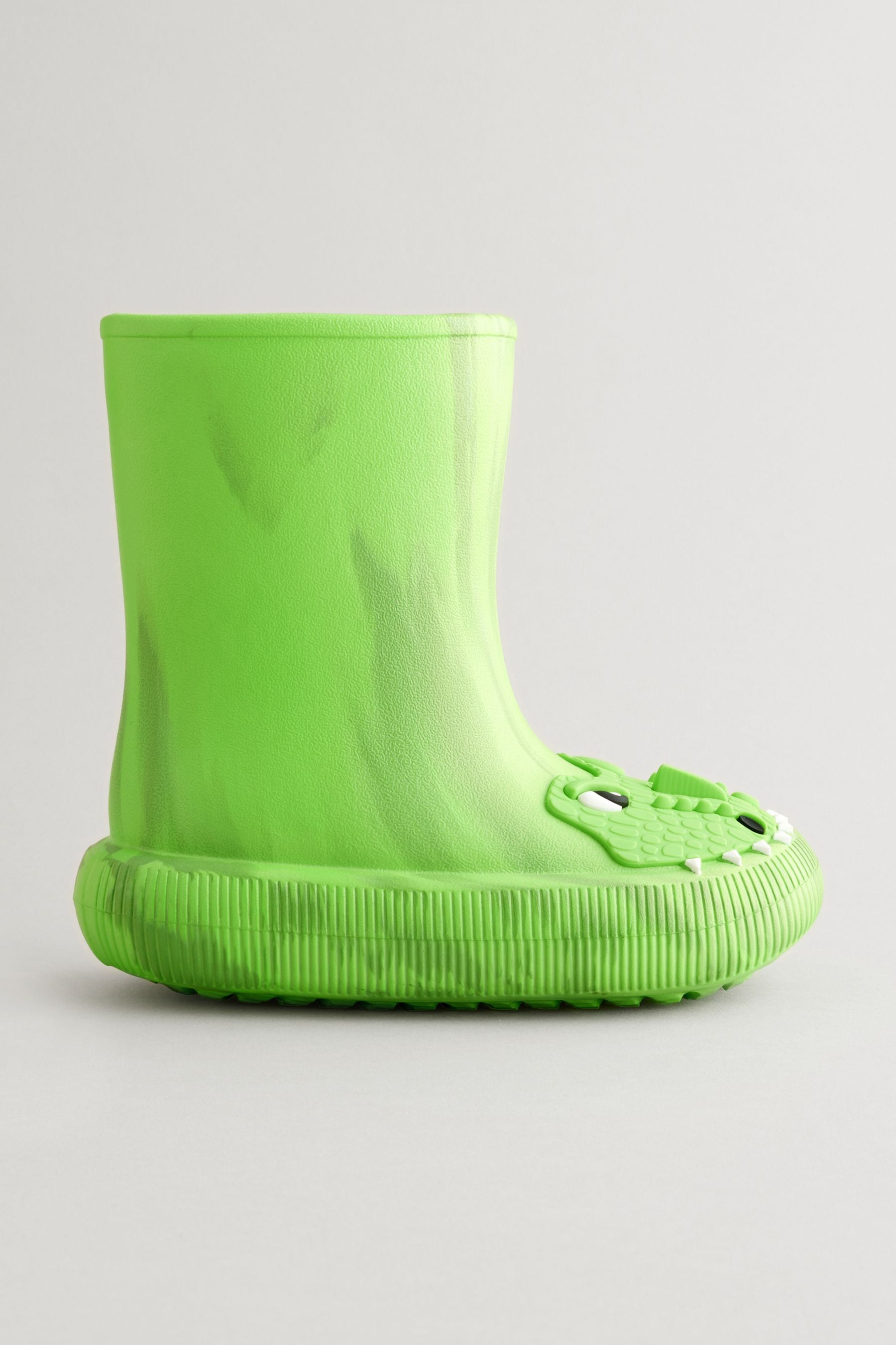 Green Marble Crocodile EVA Lightweight Character Wellies