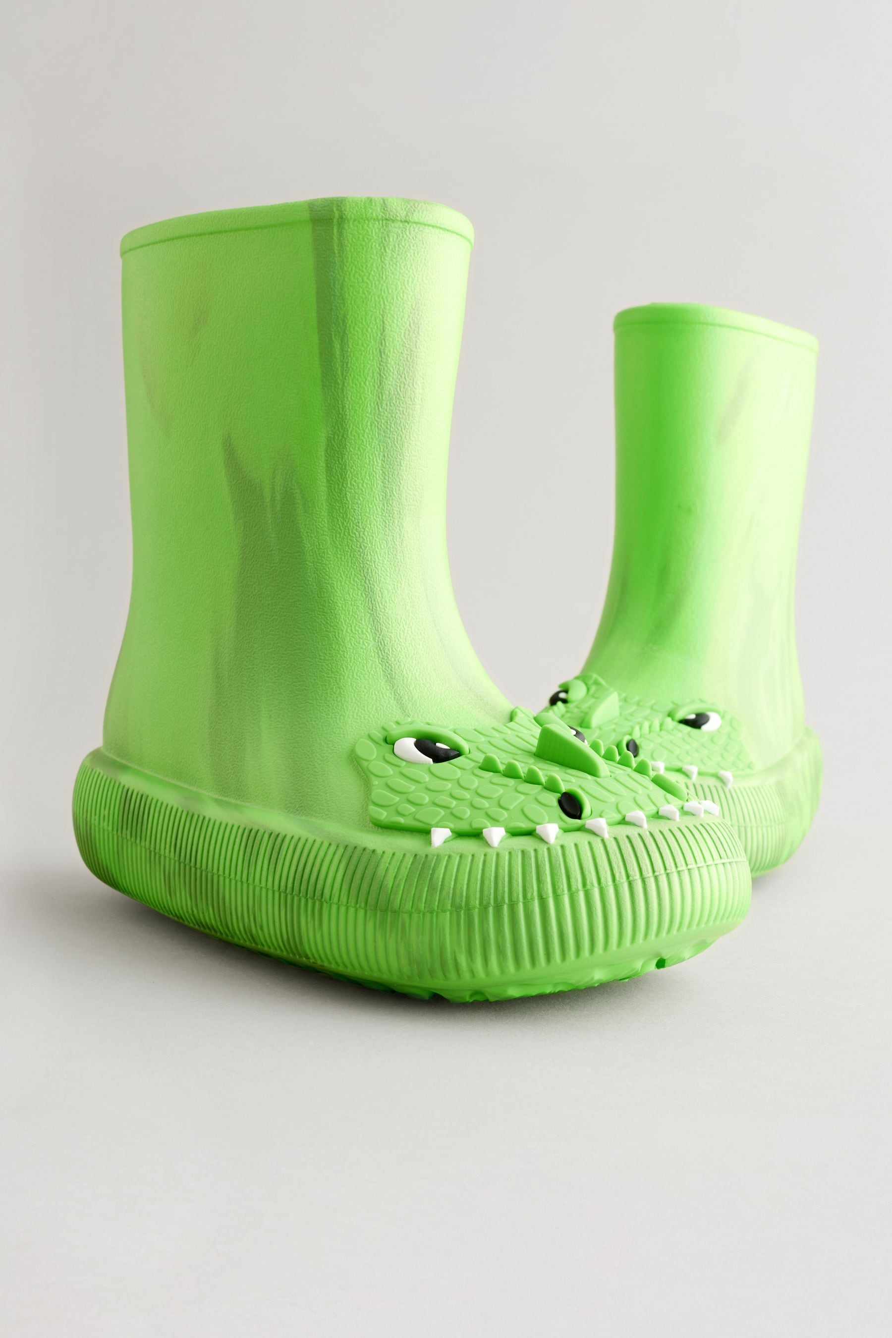 Green Marble Crocodile EVA Lightweight Character Wellies