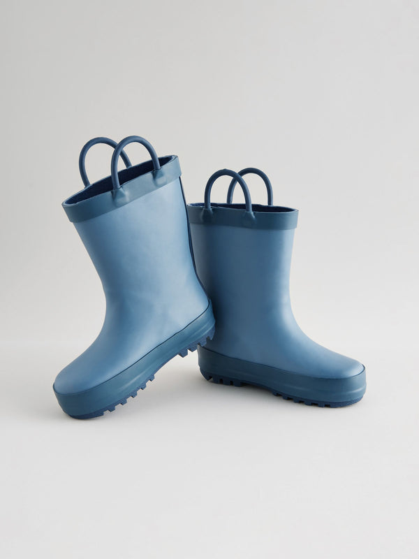 Blue Handle Pull-On Wellies