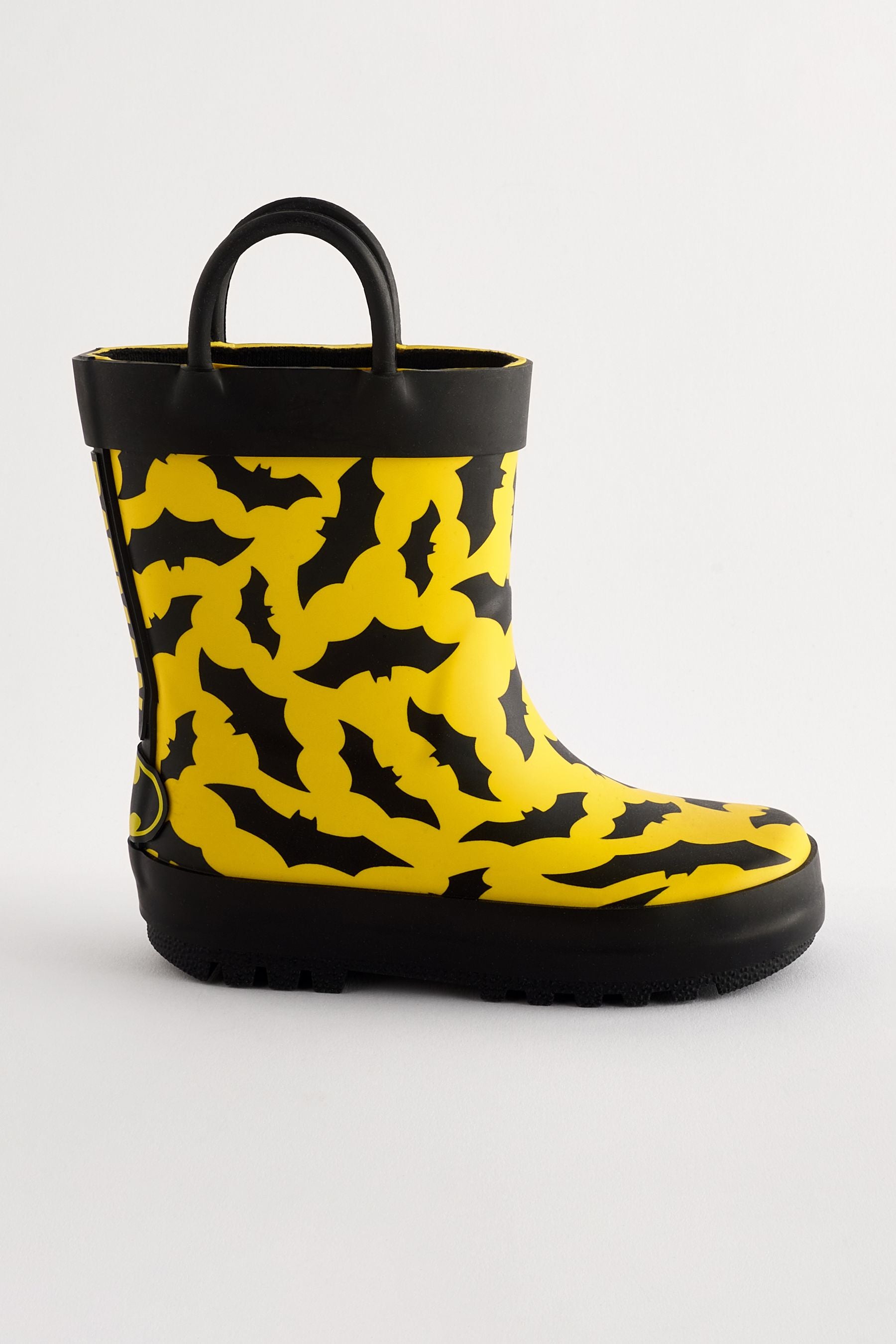 Yellow Batman Handle Wellies