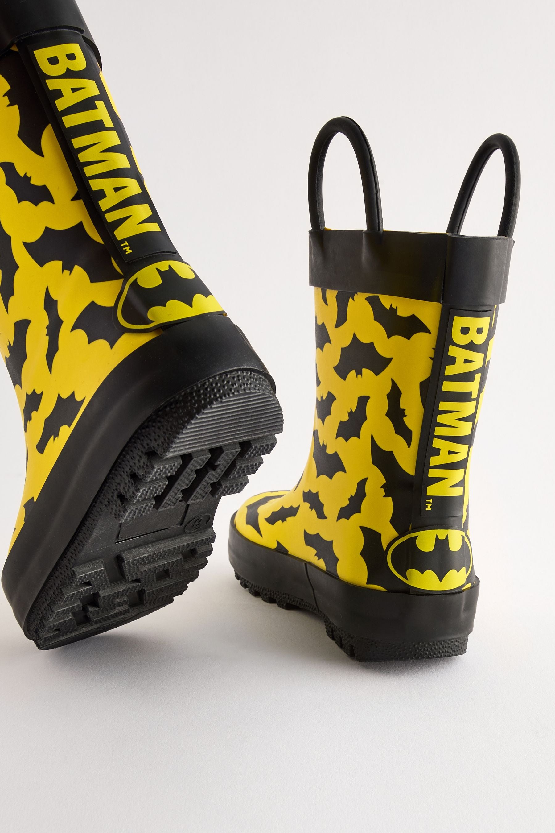 Yellow Batman Handle Wellies