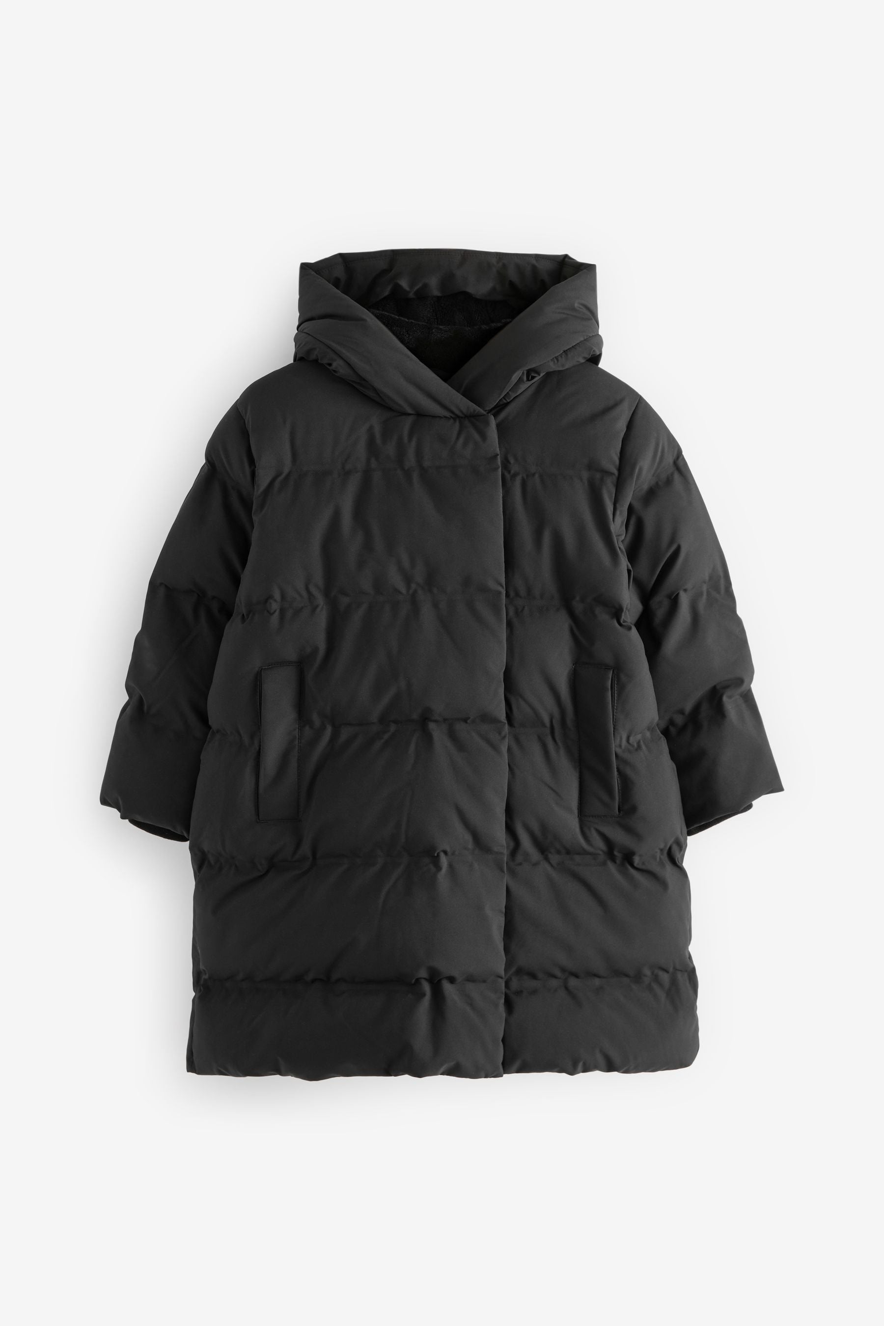 Black Waterproof Heatseal Padded Coat (3-16yrs)