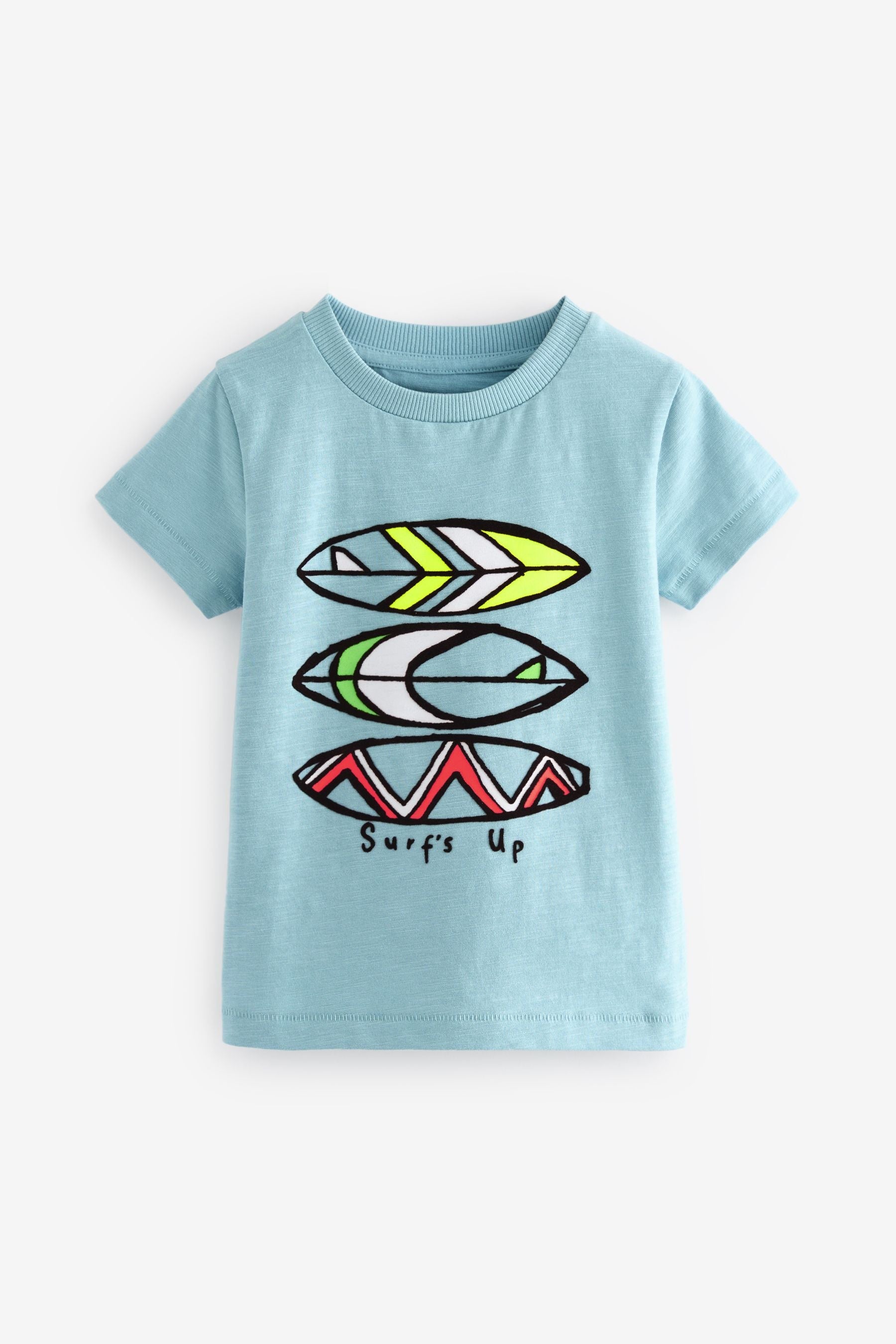 Mineral Blue Short Sleeve Character T-Shirt (3mths-7yrs)