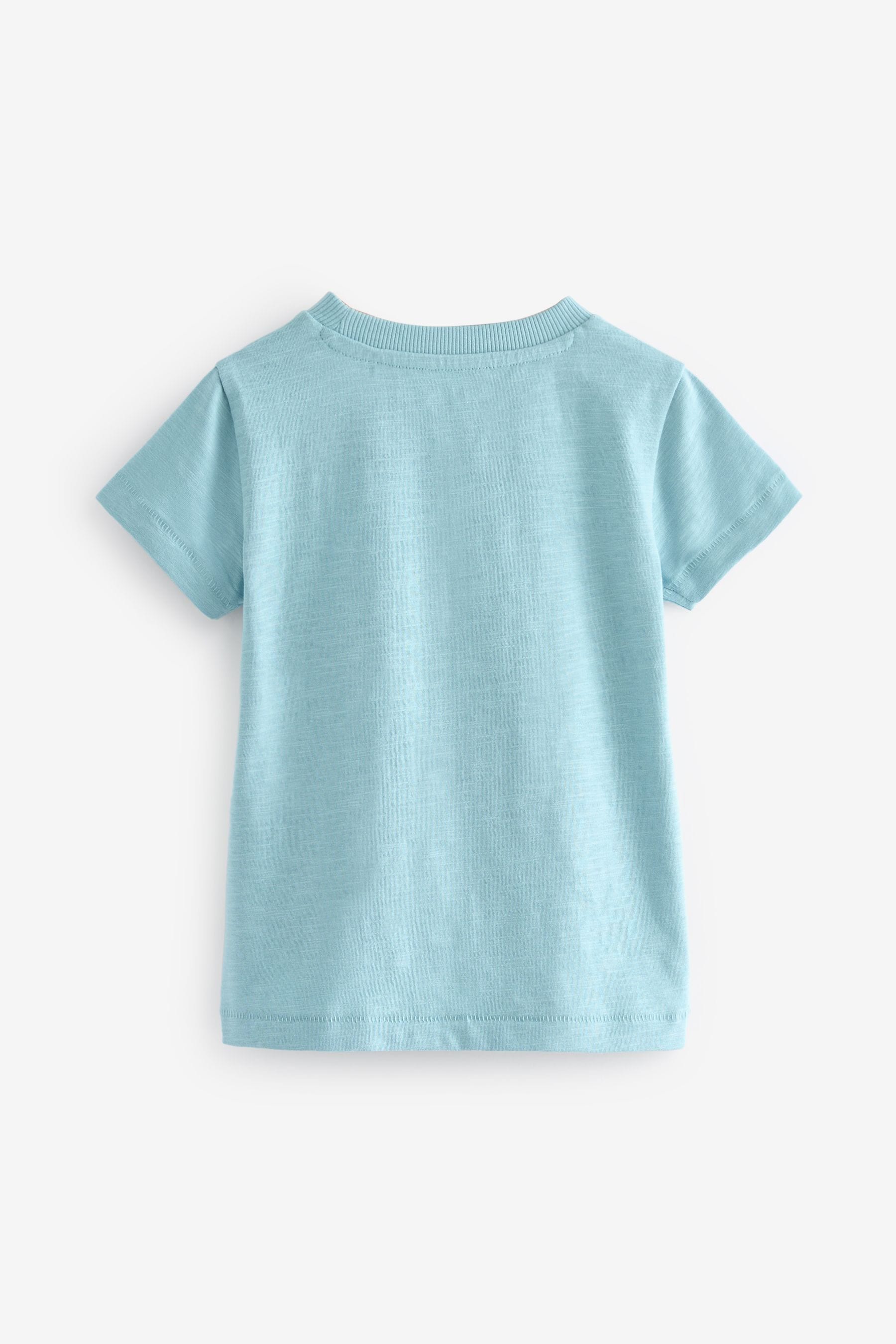 Mineral Blue Short Sleeve Character T-Shirt (3mths-7yrs)