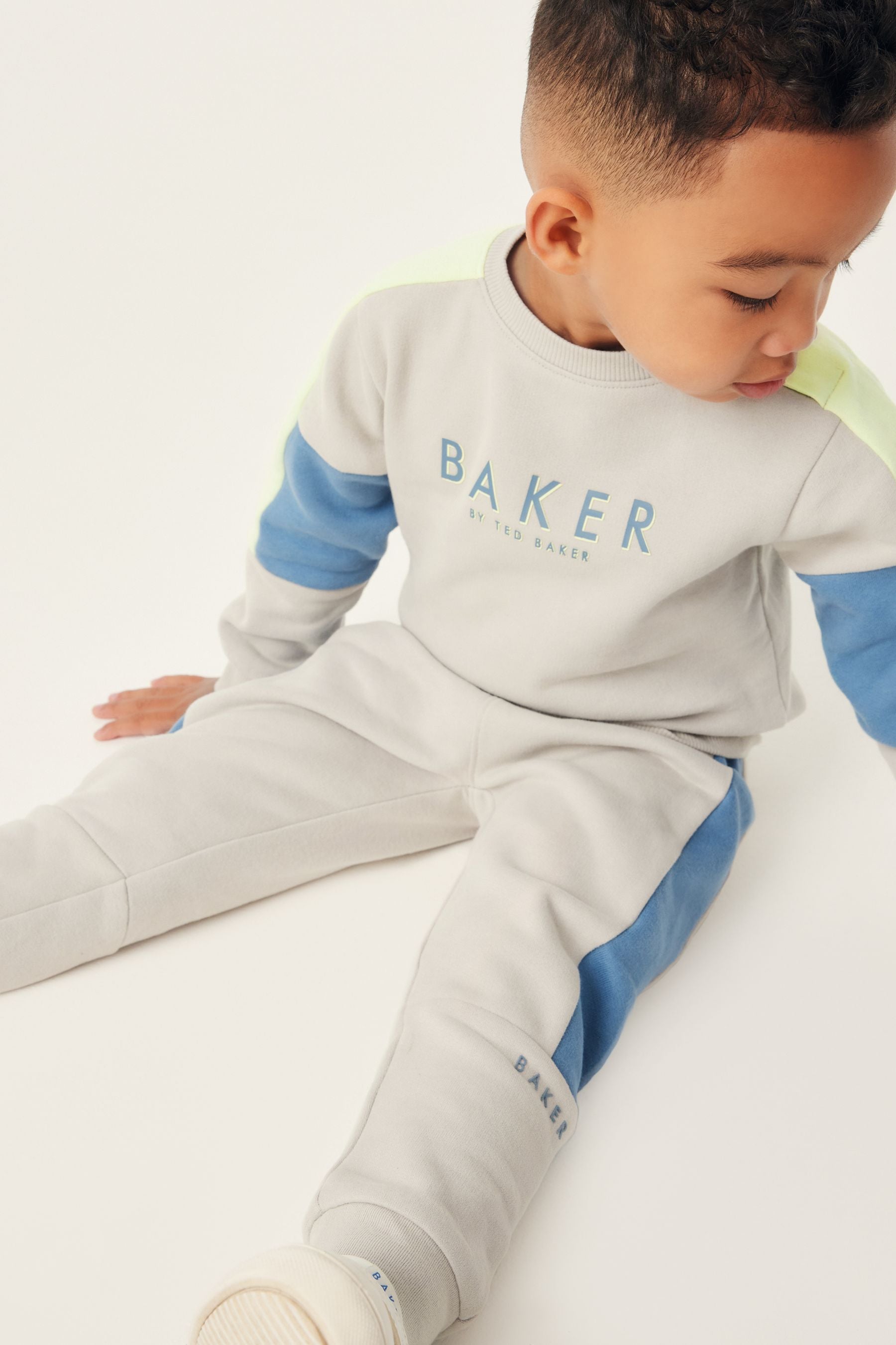 Baker by Ted Baker (0-6yrs) Colourblock Sweater and Jogger Set