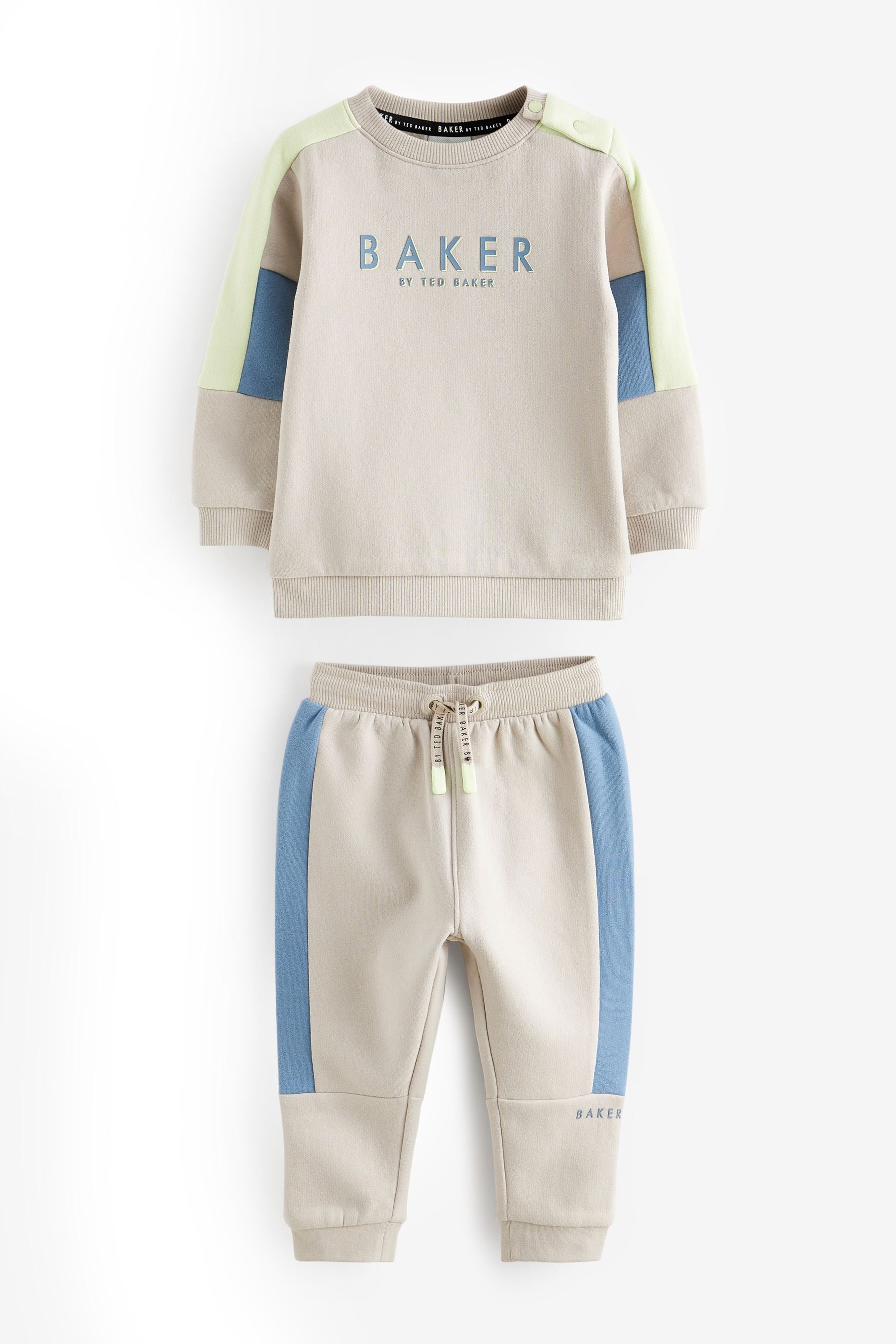 Baker by Ted Baker (0-6yrs) Colourblock Sweater and Jogger Set