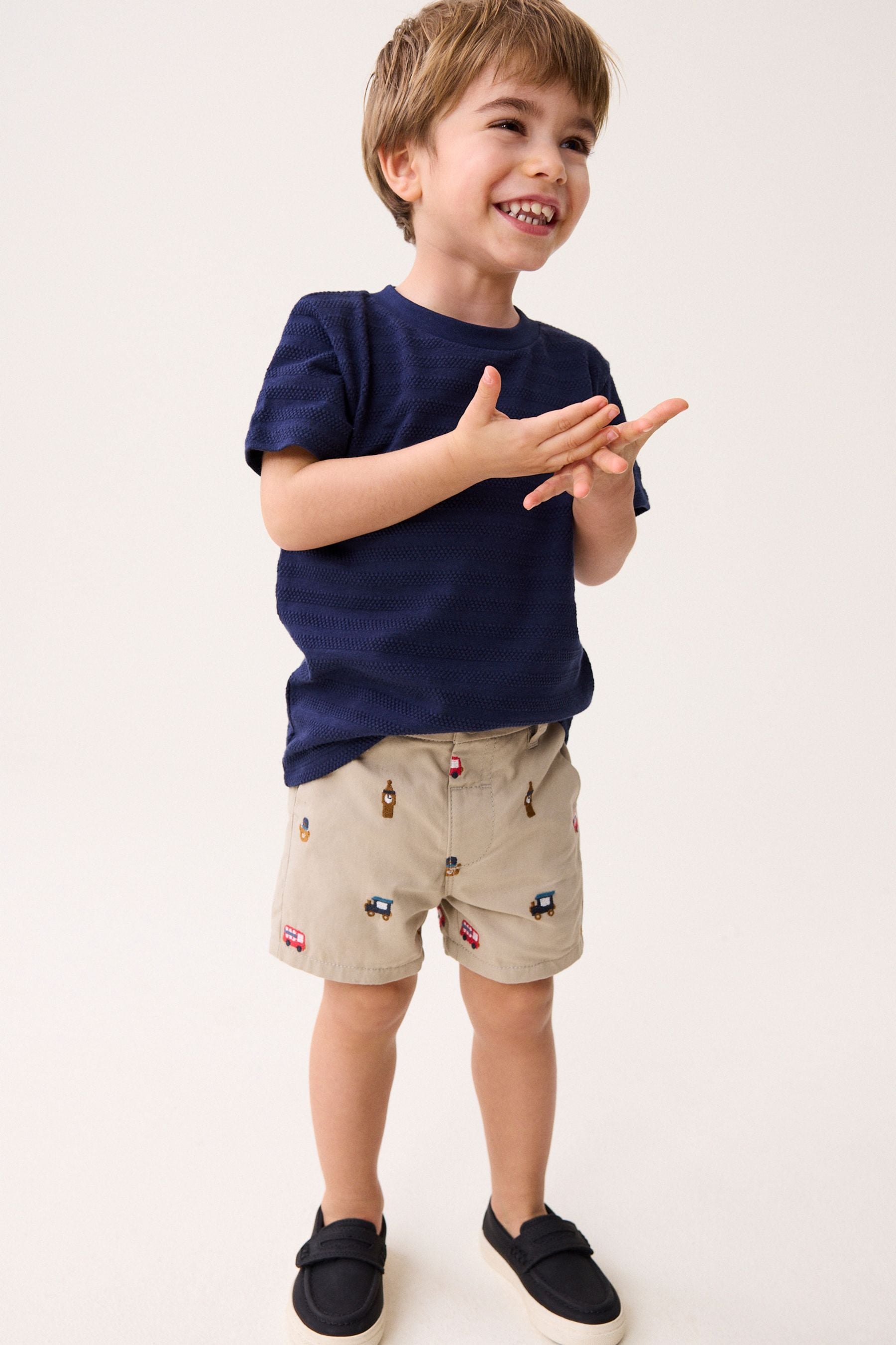 Stone Embroidered Chino Shorts (3mths-7yrs)