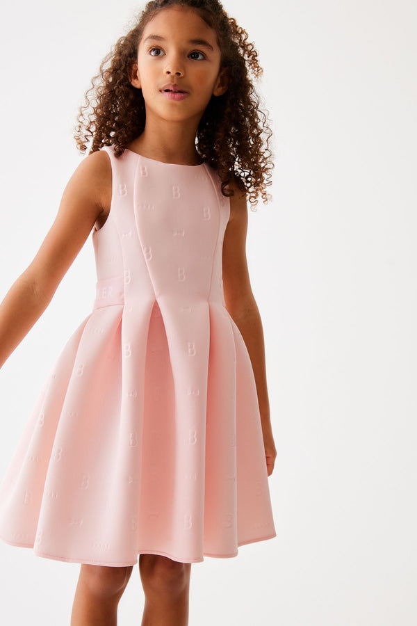 Baker by Ted Baker Pink Embossed Scuba Dress