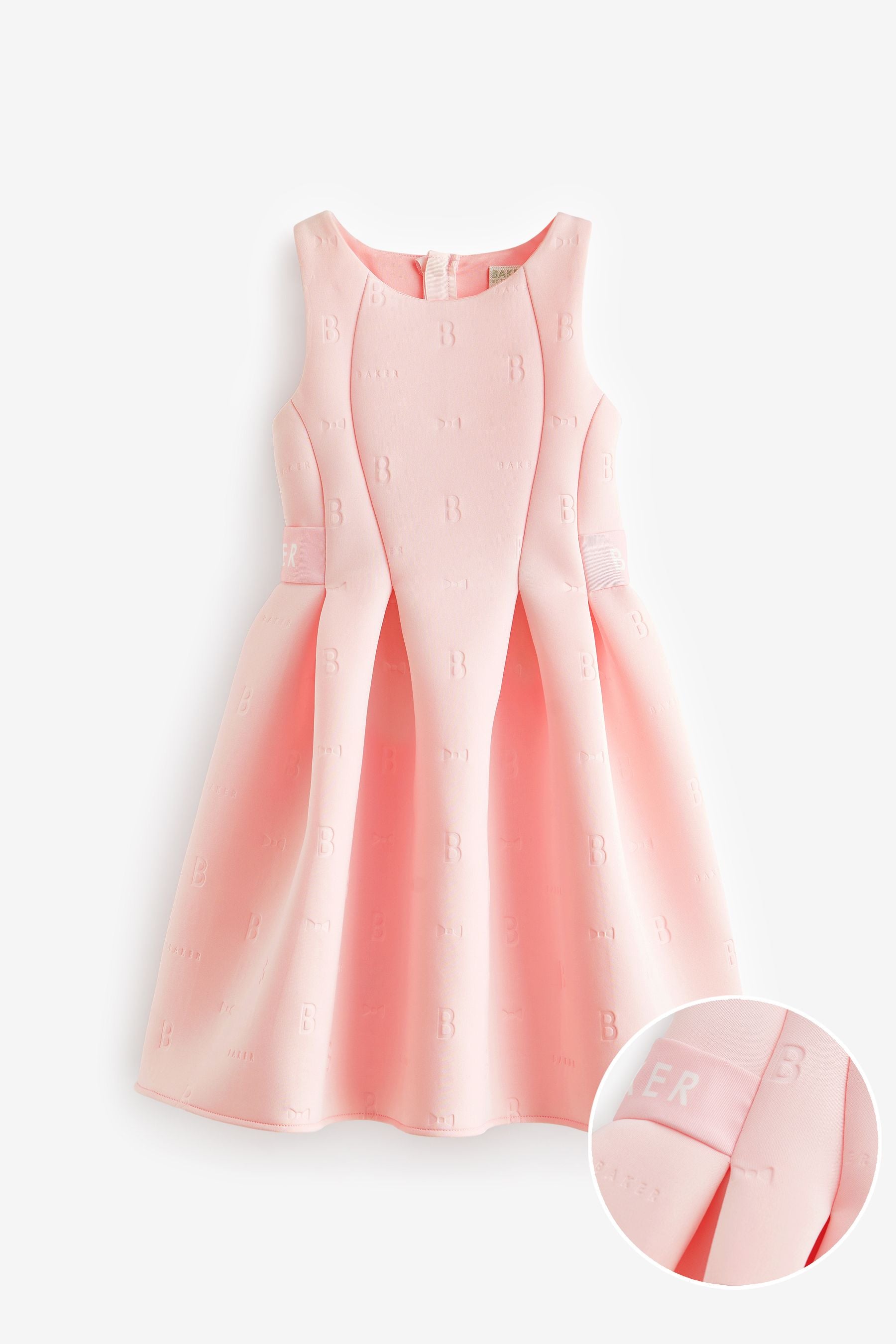 Baker by Ted Baker Pink Embossed Scuba Dress