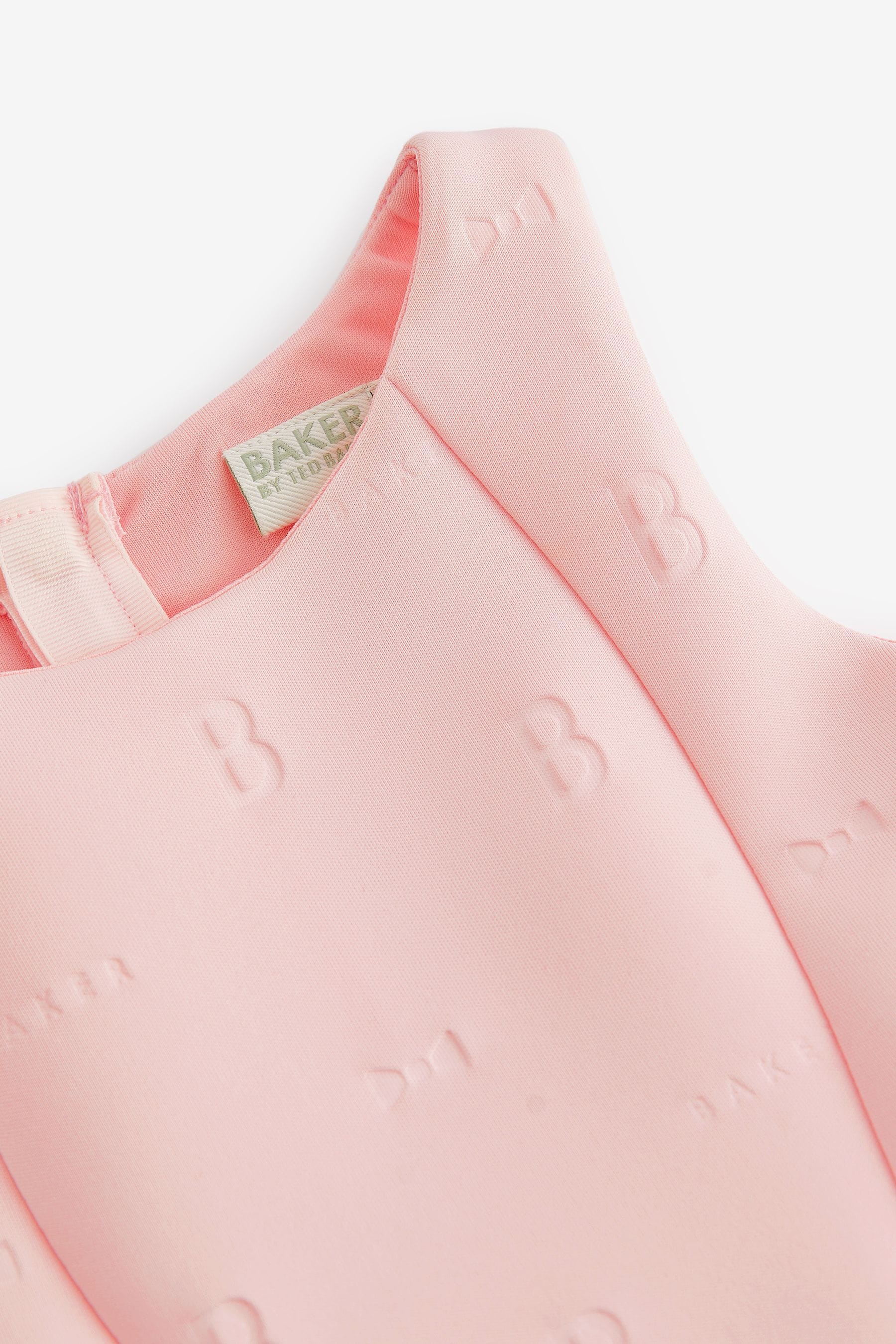 Baker by Ted Baker Pink Embossed Scuba Dress