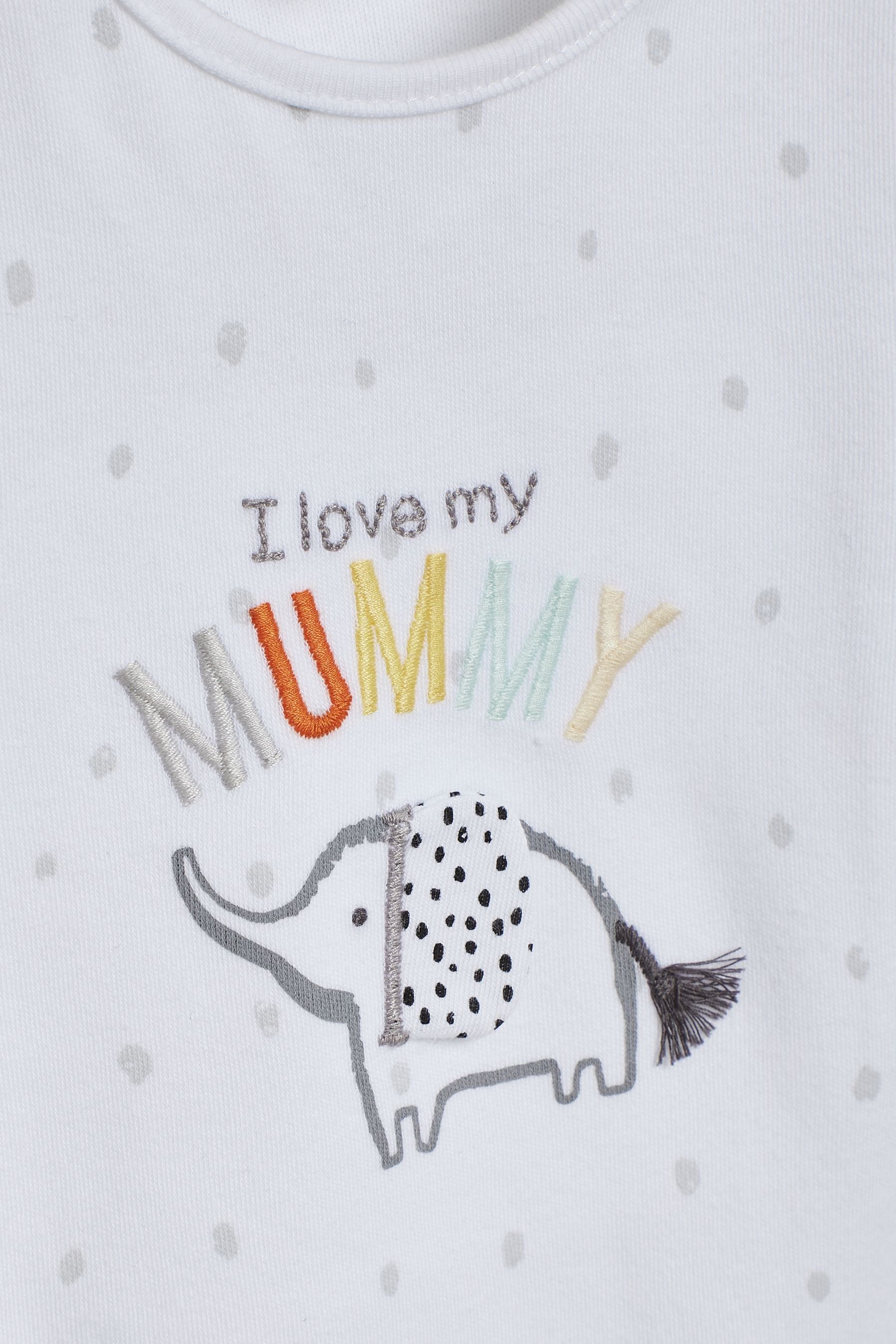 Mummy Elephant Family Short Sleeve Baby Bodysuit