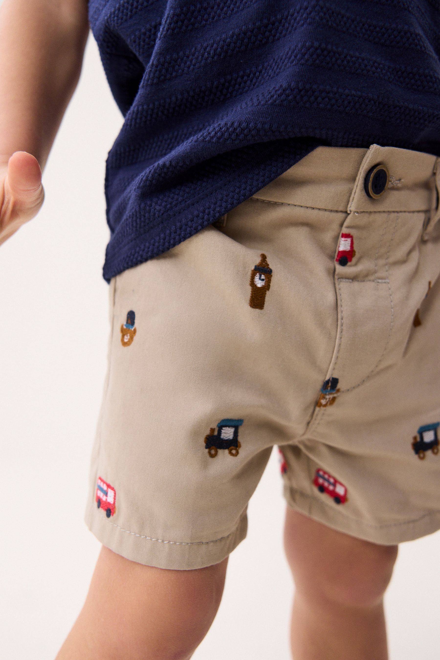 Stone Embroidered Chino Shorts (3mths-7yrs)