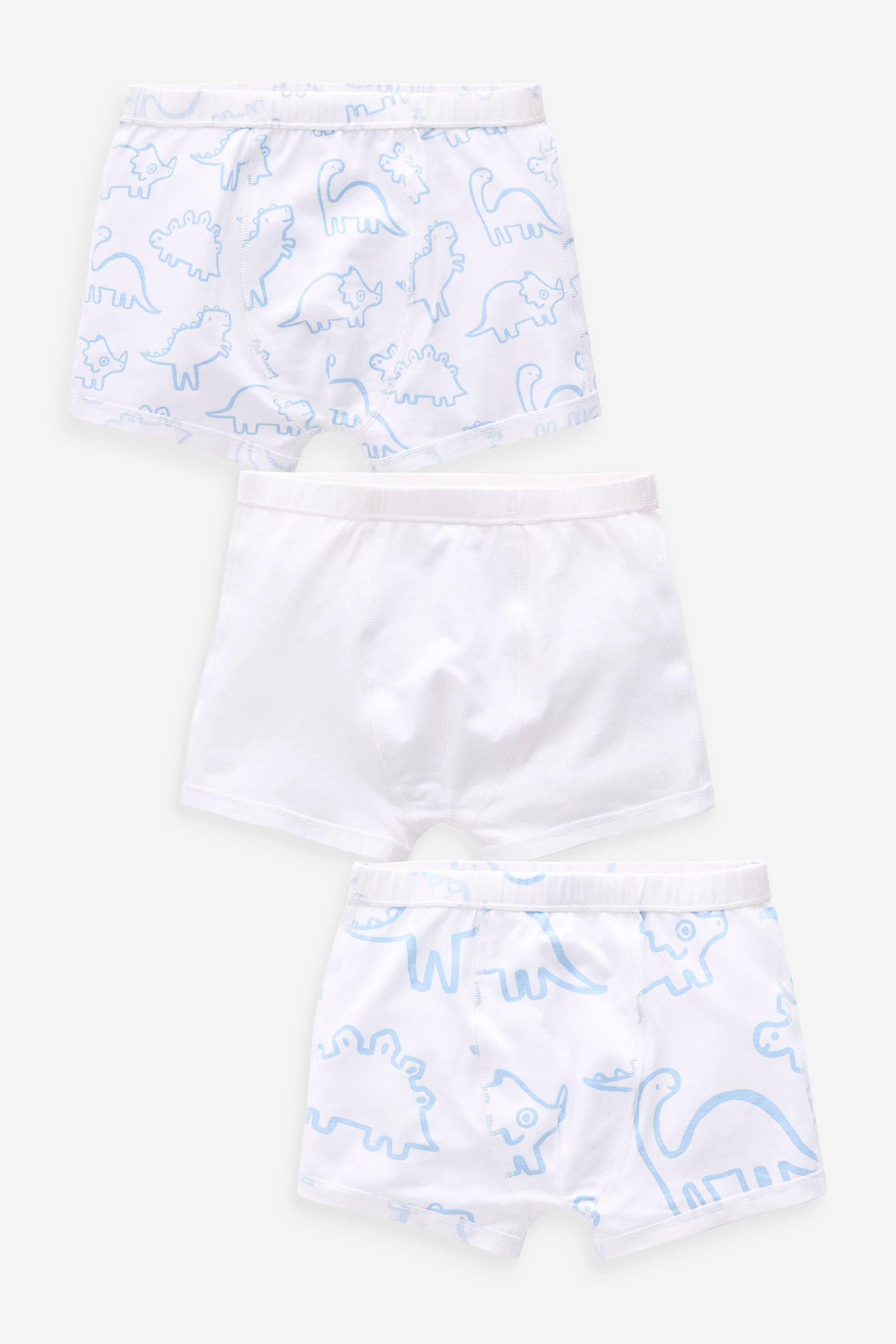 Blue Dinosaur Kind to Skin Trunks 3 Pack (1.5-12yrs)