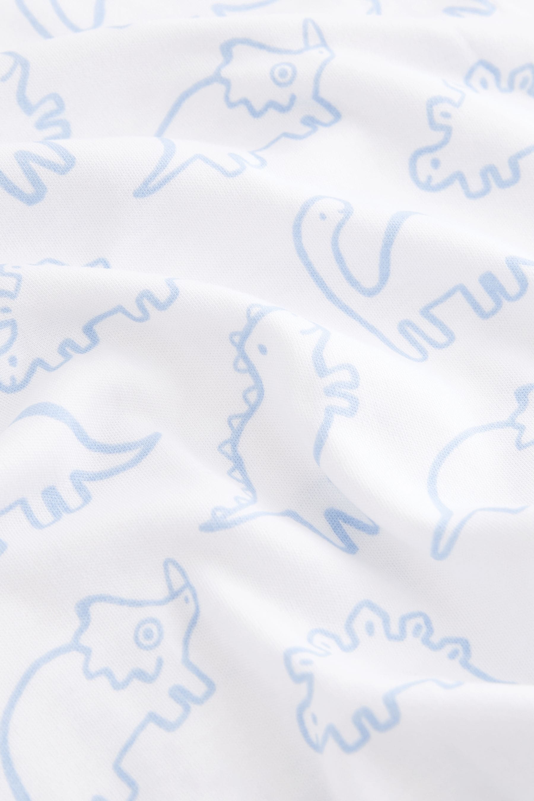 Blue Dinosaur Print Kind to Skin Pyjamas 2 Pack (9mths-12yrs)