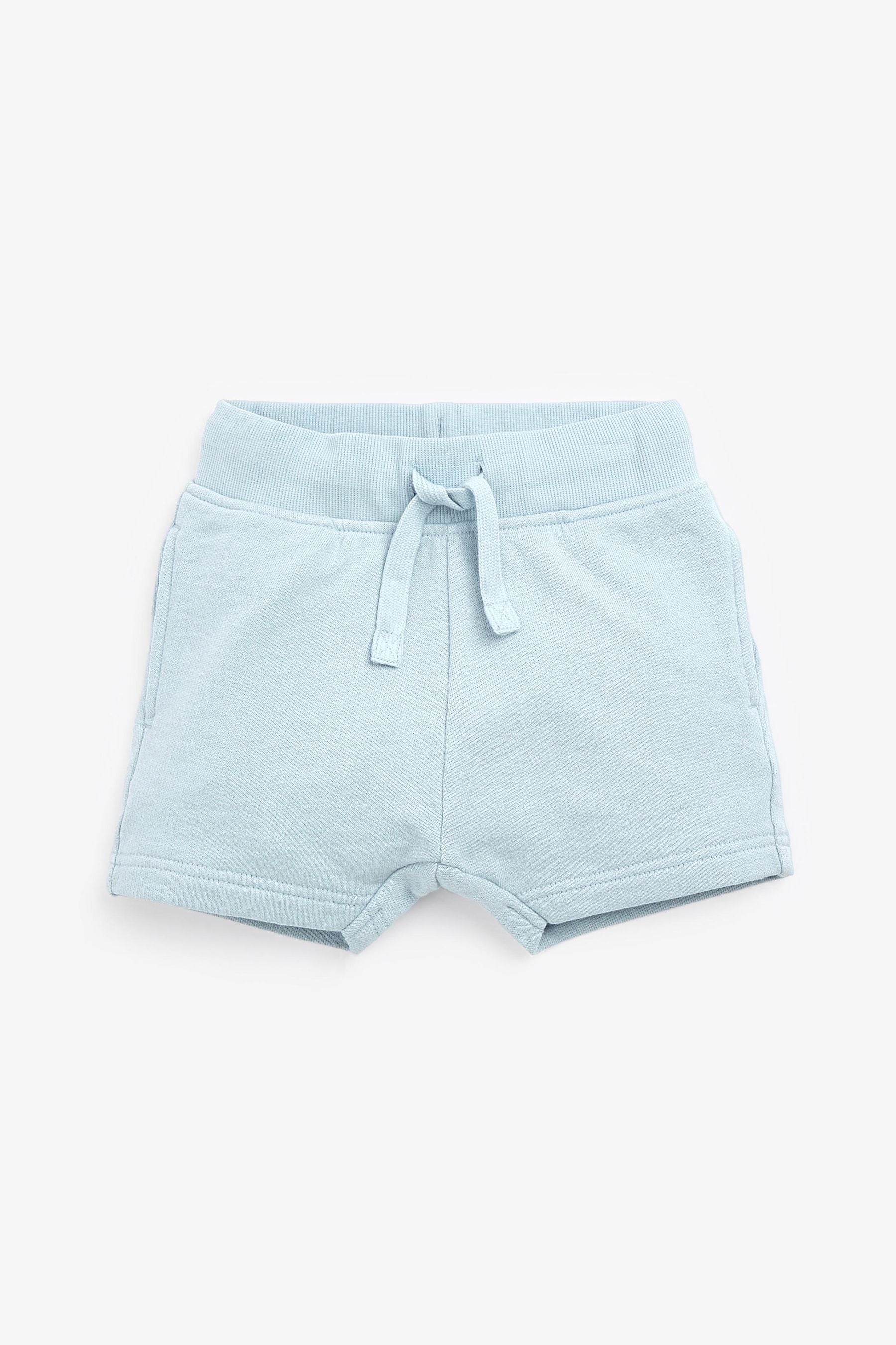 Light Blue Plain Sweat T-Shirt And Shorts Set (3mths-7yrs)