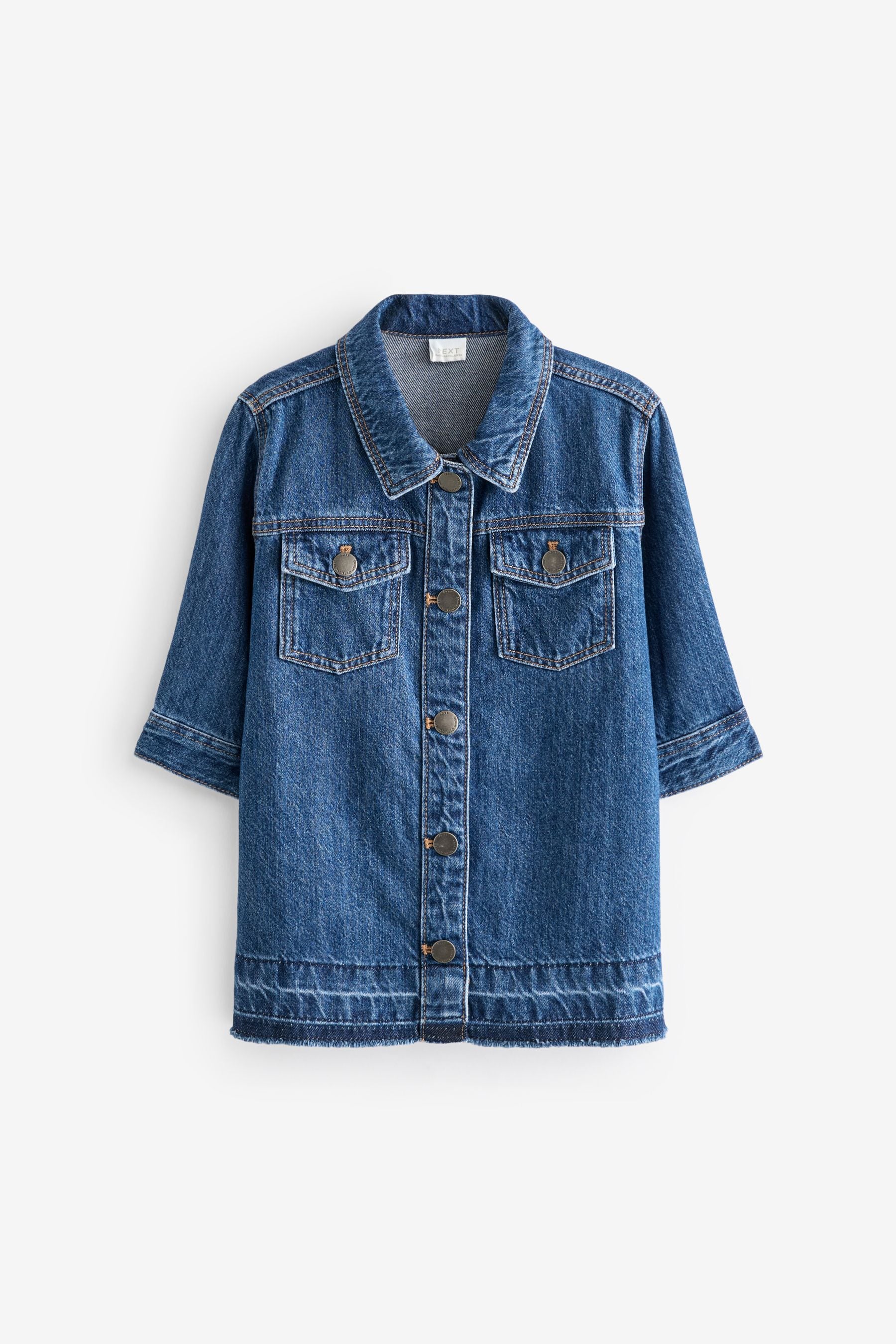 Blue Denim 100% Cotton Shirt Dress (3mths-8yrs)