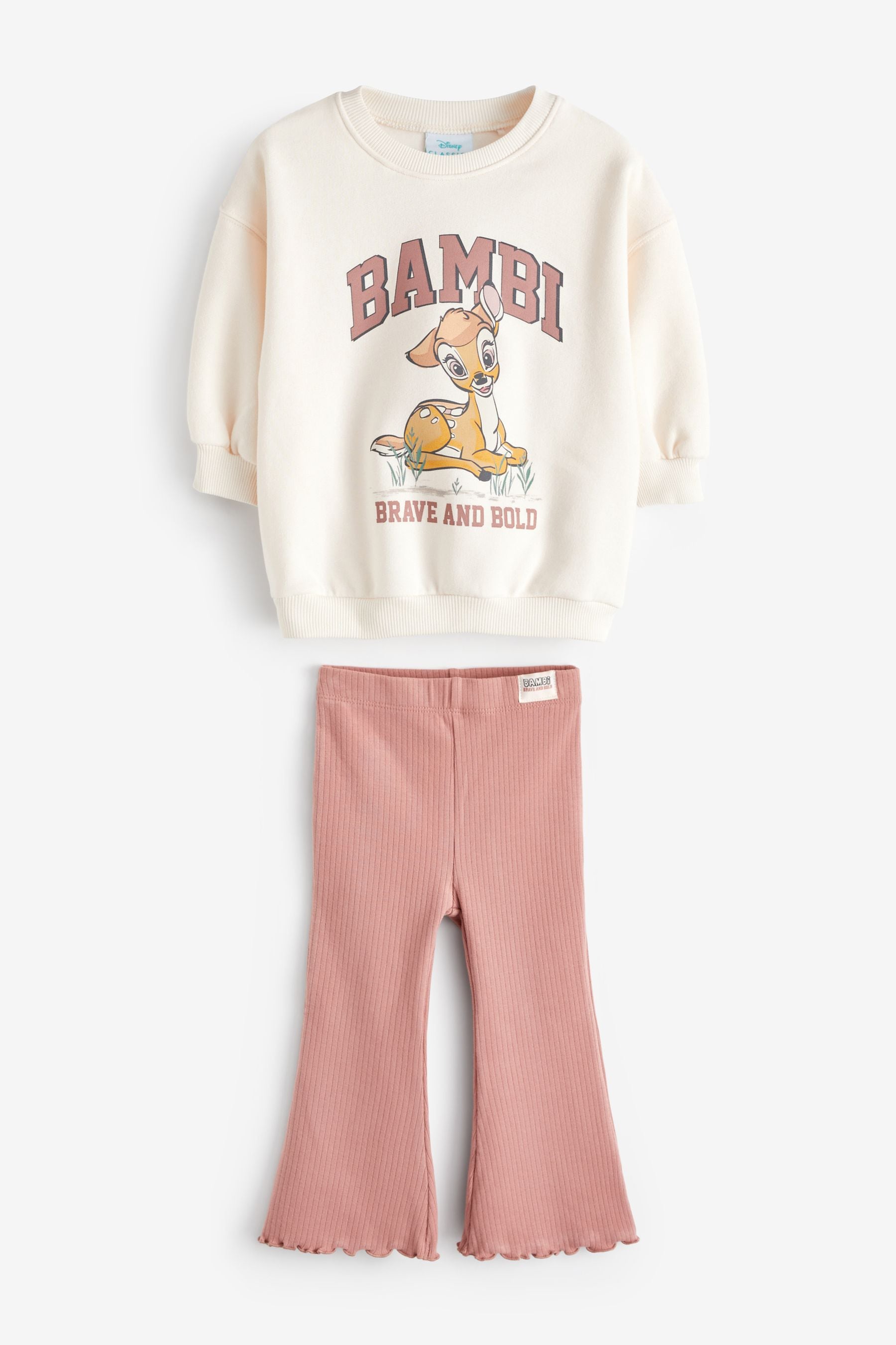 Neutral Bambi Sweat and Flared Leggings Set (3mths-7yrs)