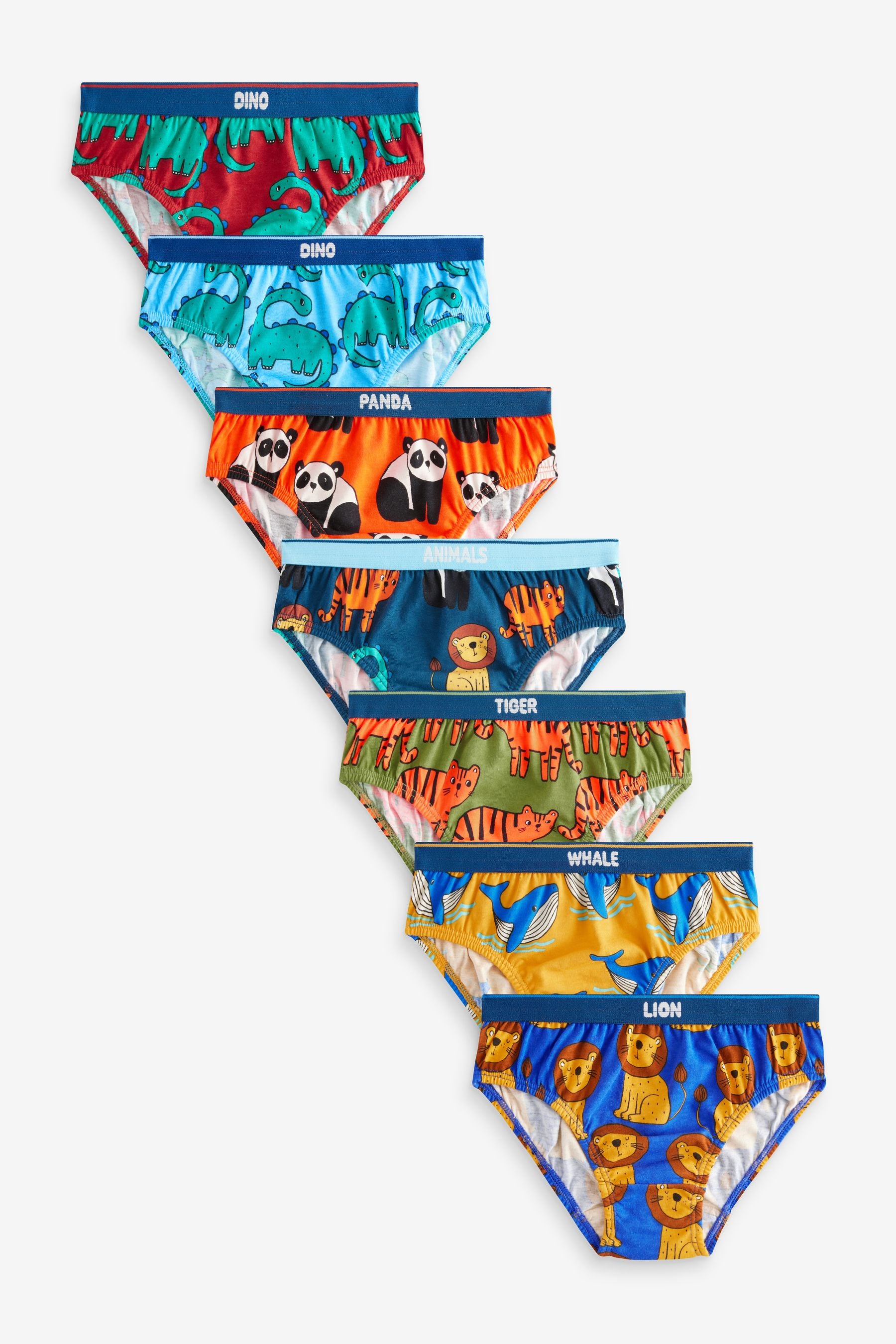 Bright Animals 100% Cotton Briefs 7 Pack (1.5-10yrs)