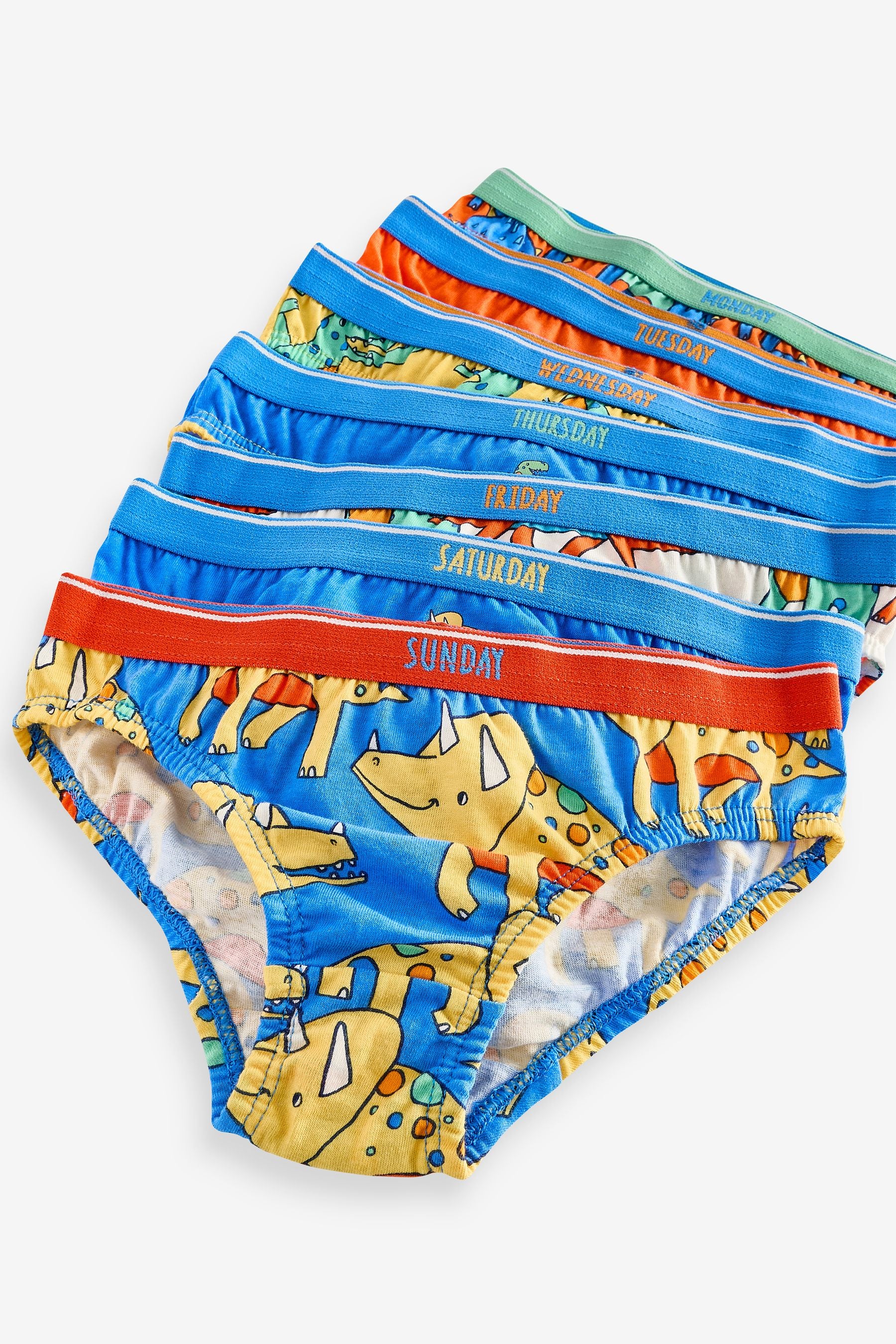 Bright Dinosaur Briefs 7 Pack (1.5-10yrs)