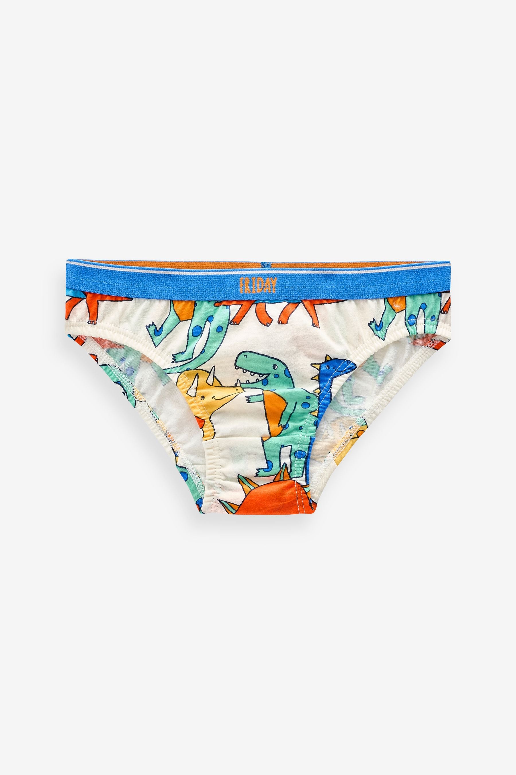 Bright Dinosaur Briefs 7 Pack (1.5-10yrs)