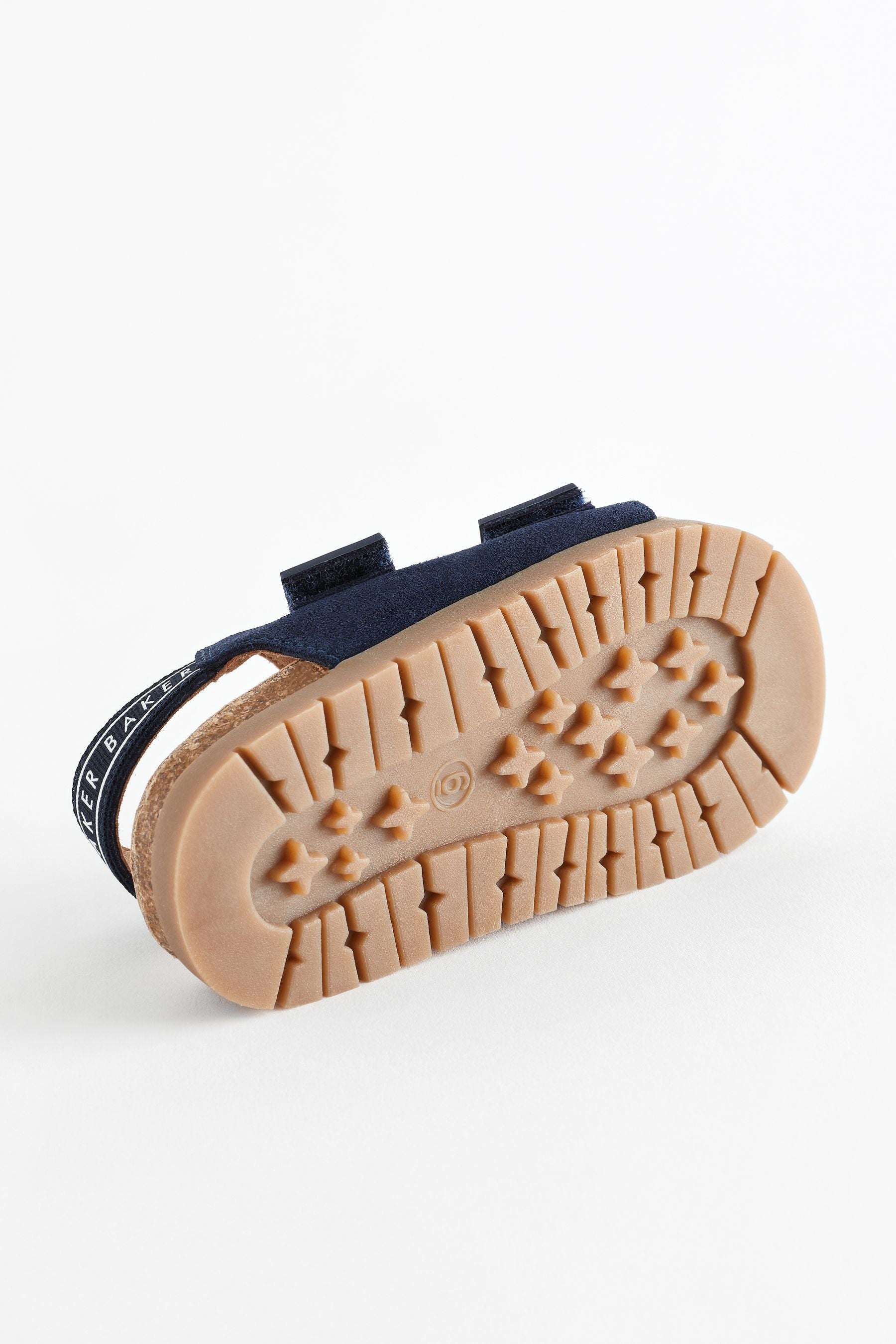 Navy Baker by Ted Baker Boys Suede Footbed Sandals