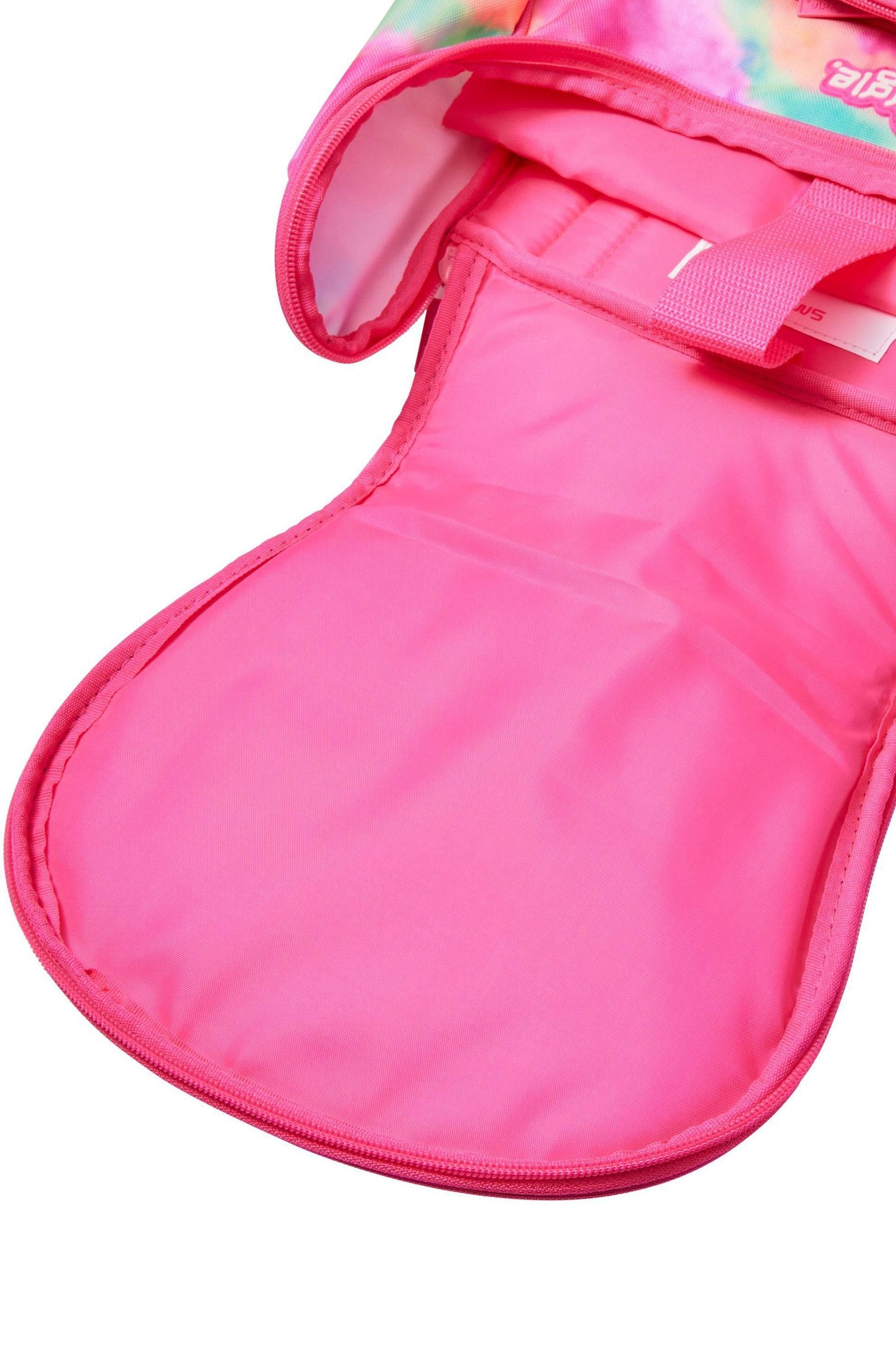 Smiggle Pink Vivid Access Backpack with Reflective Tape