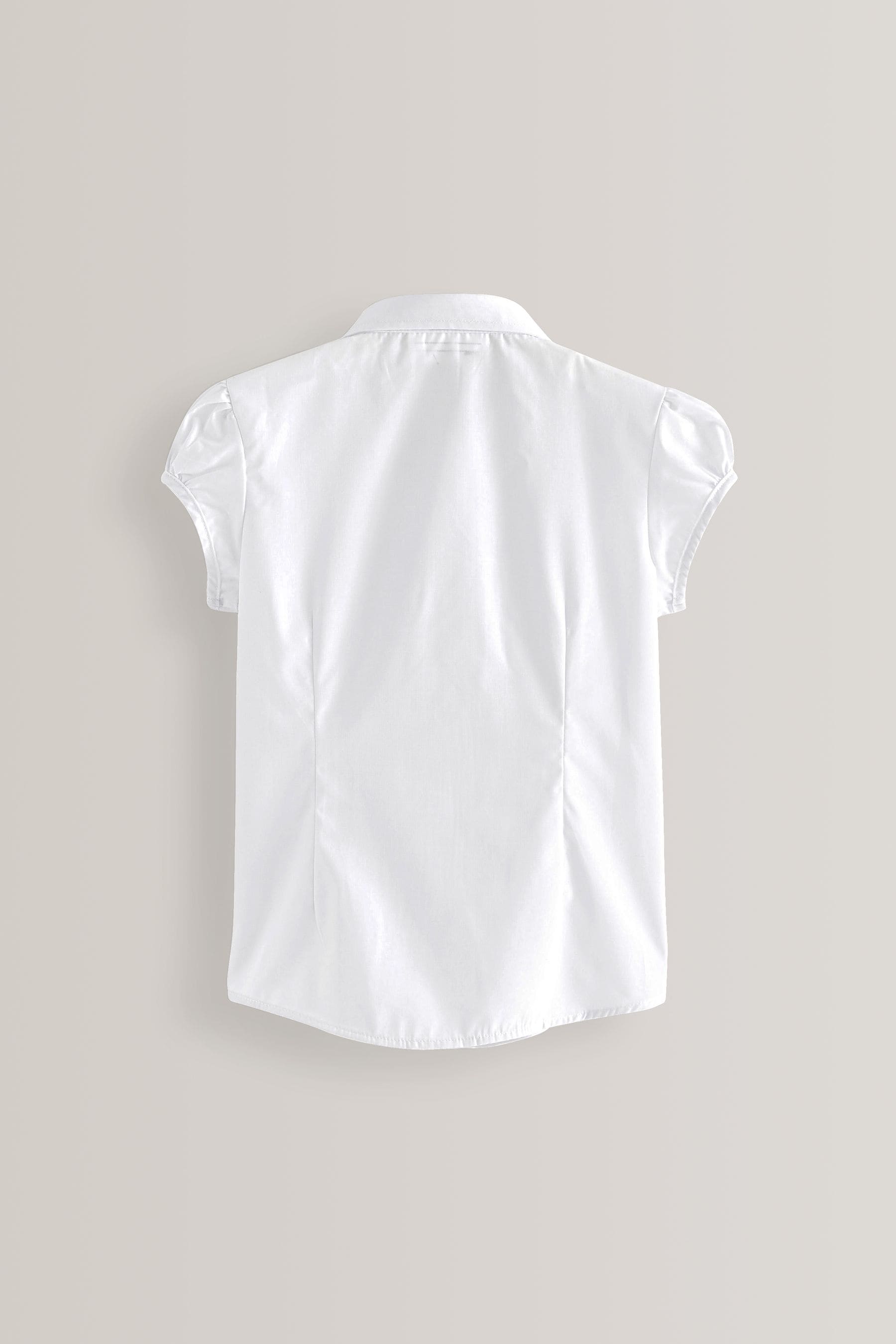 White 5 Pack Puff Sleeve School Shirts (3-16yrs)