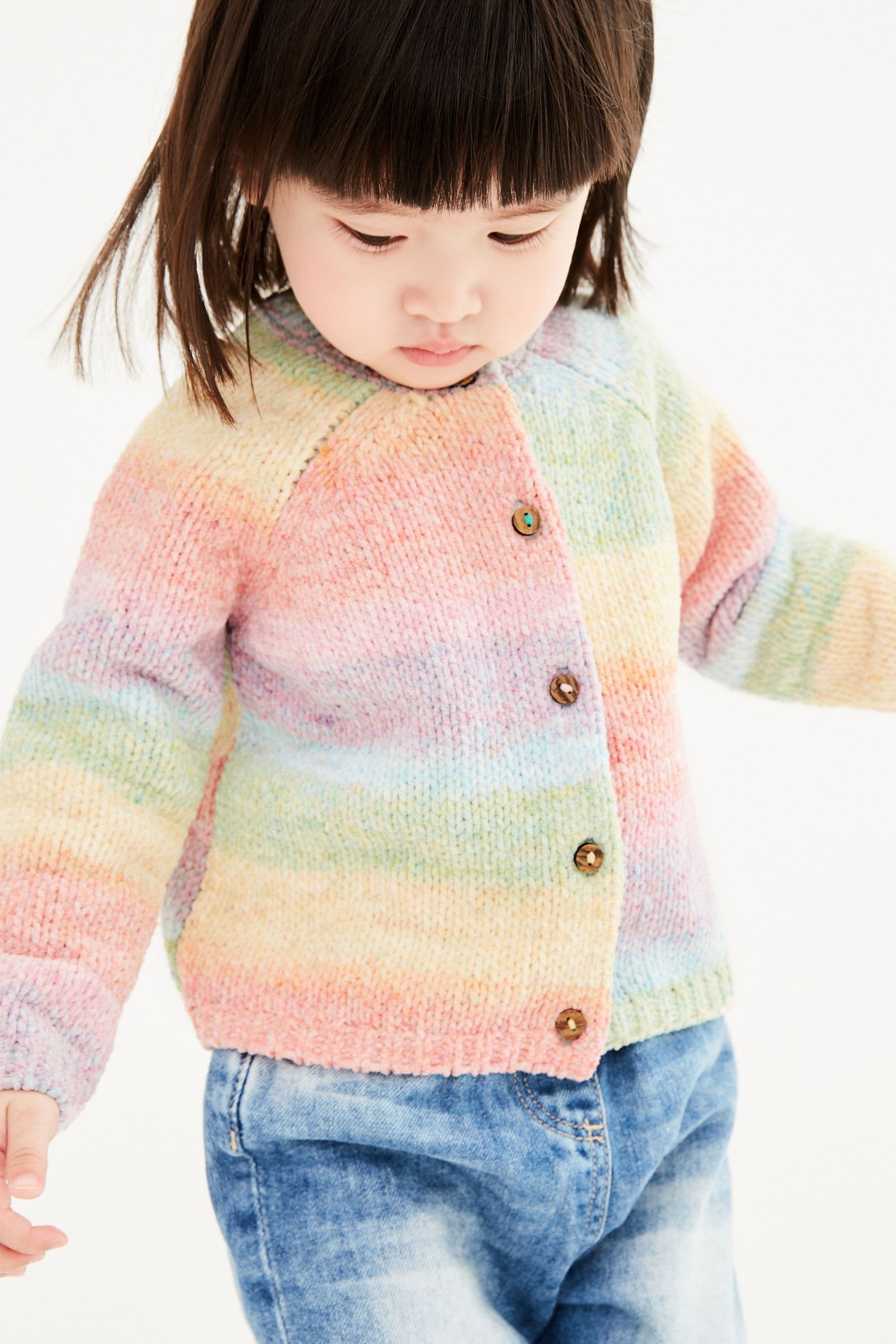 Rainbow Super Soft Chenille Cardigan (3mths-7yrs)