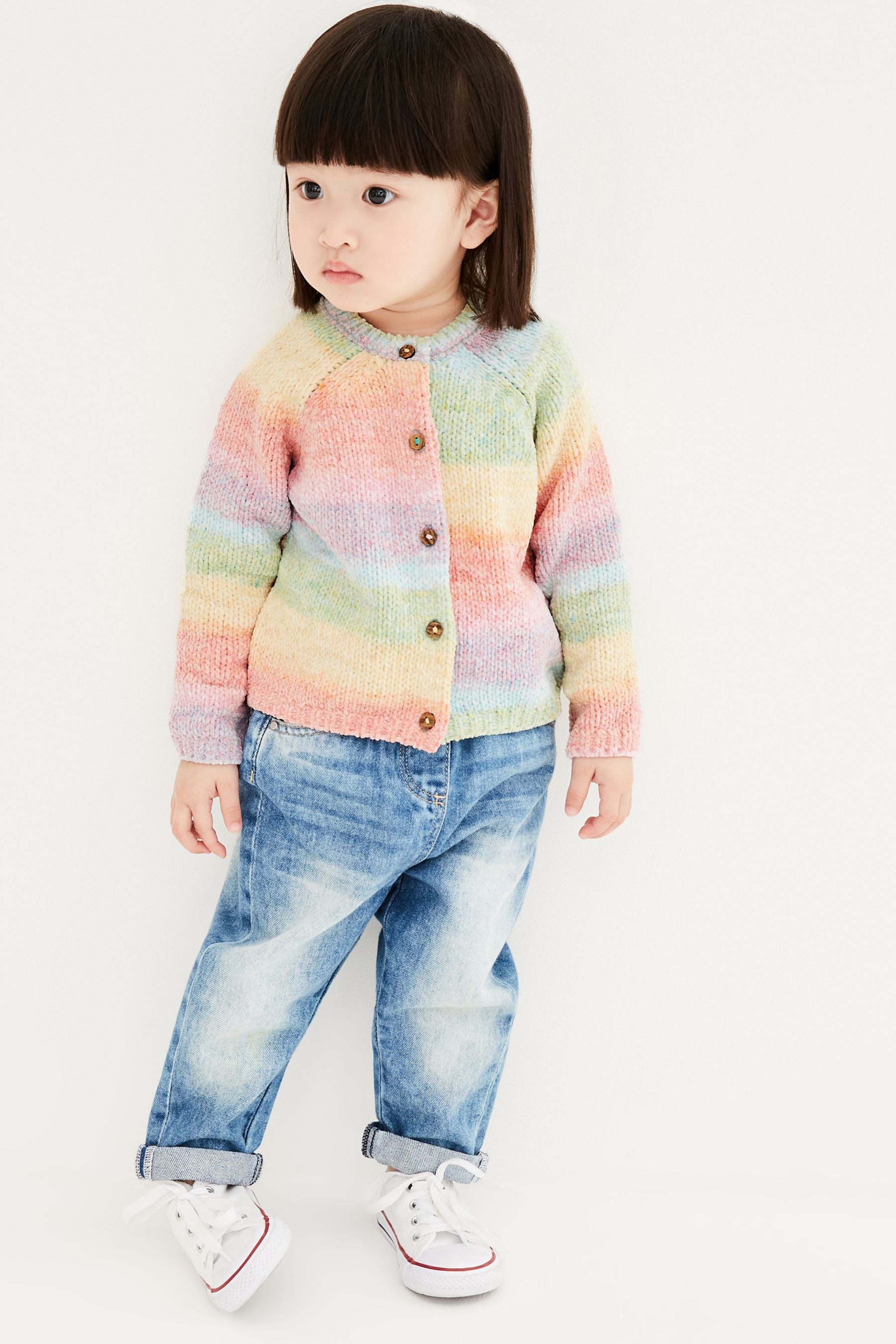 Rainbow Super Soft Chenille Cardigan (3mths-7yrs)