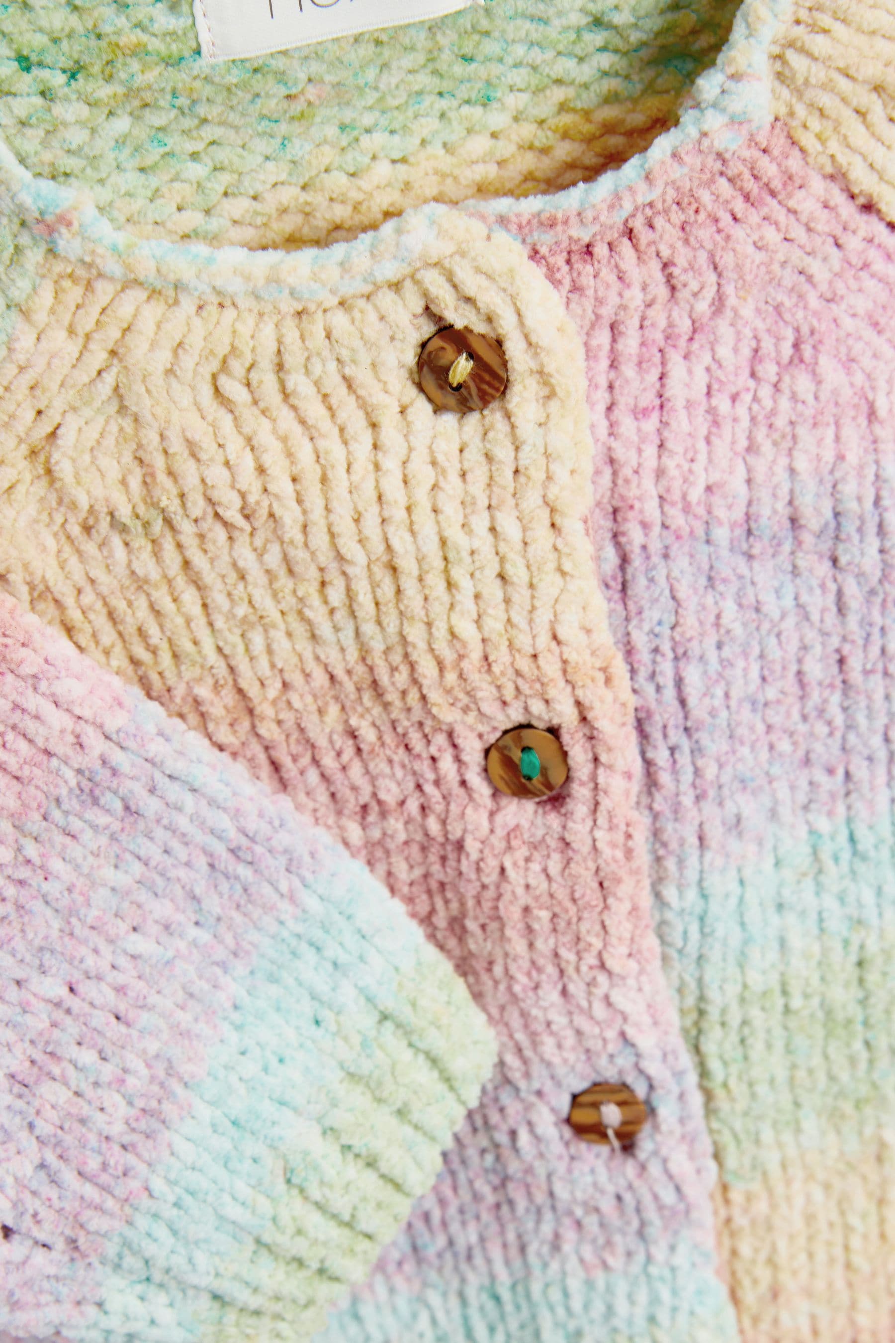 Rainbow Super Soft Chenille Cardigan (3mths-7yrs)