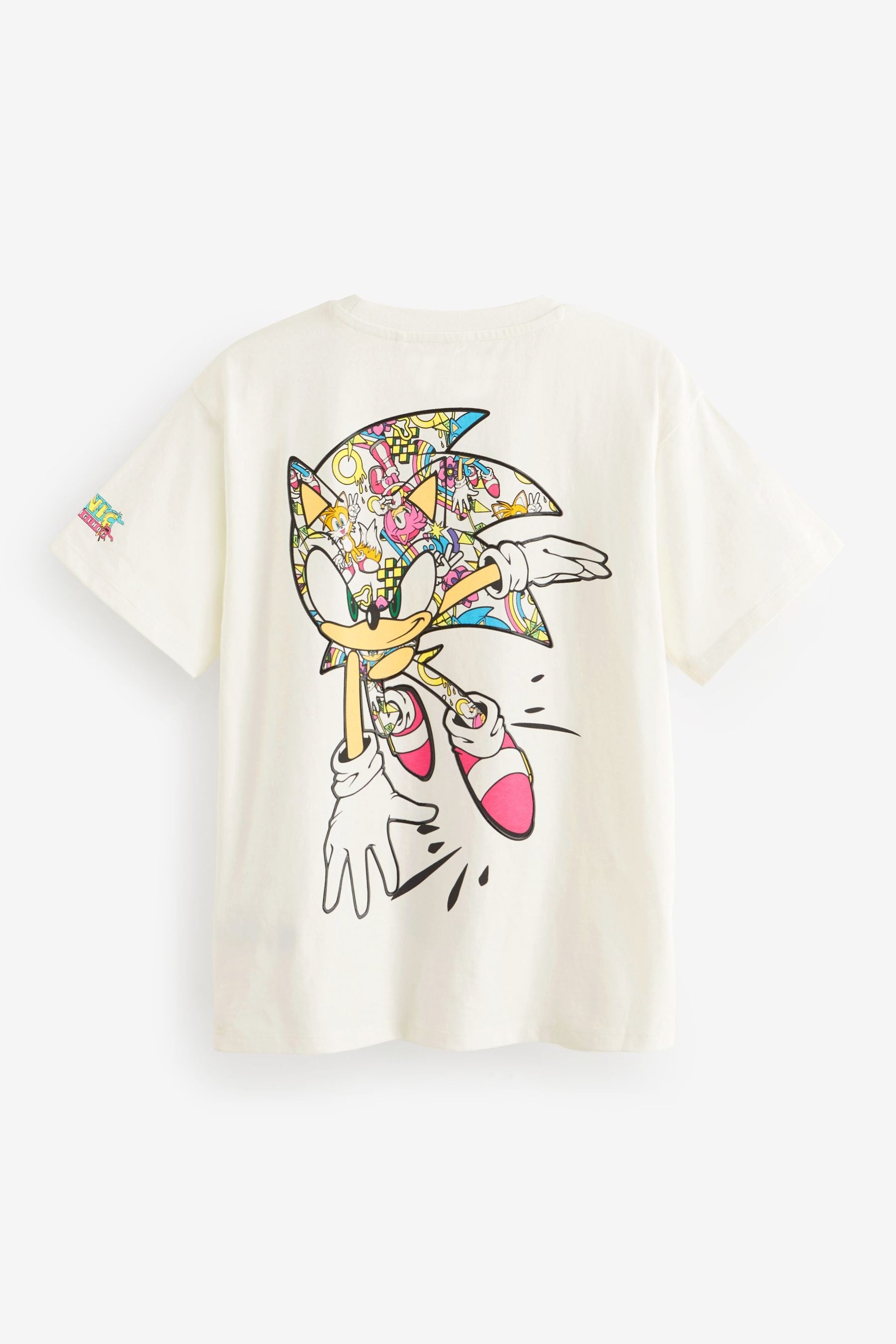 White Sonic Oversized License T-Shirt (3-16yrs)