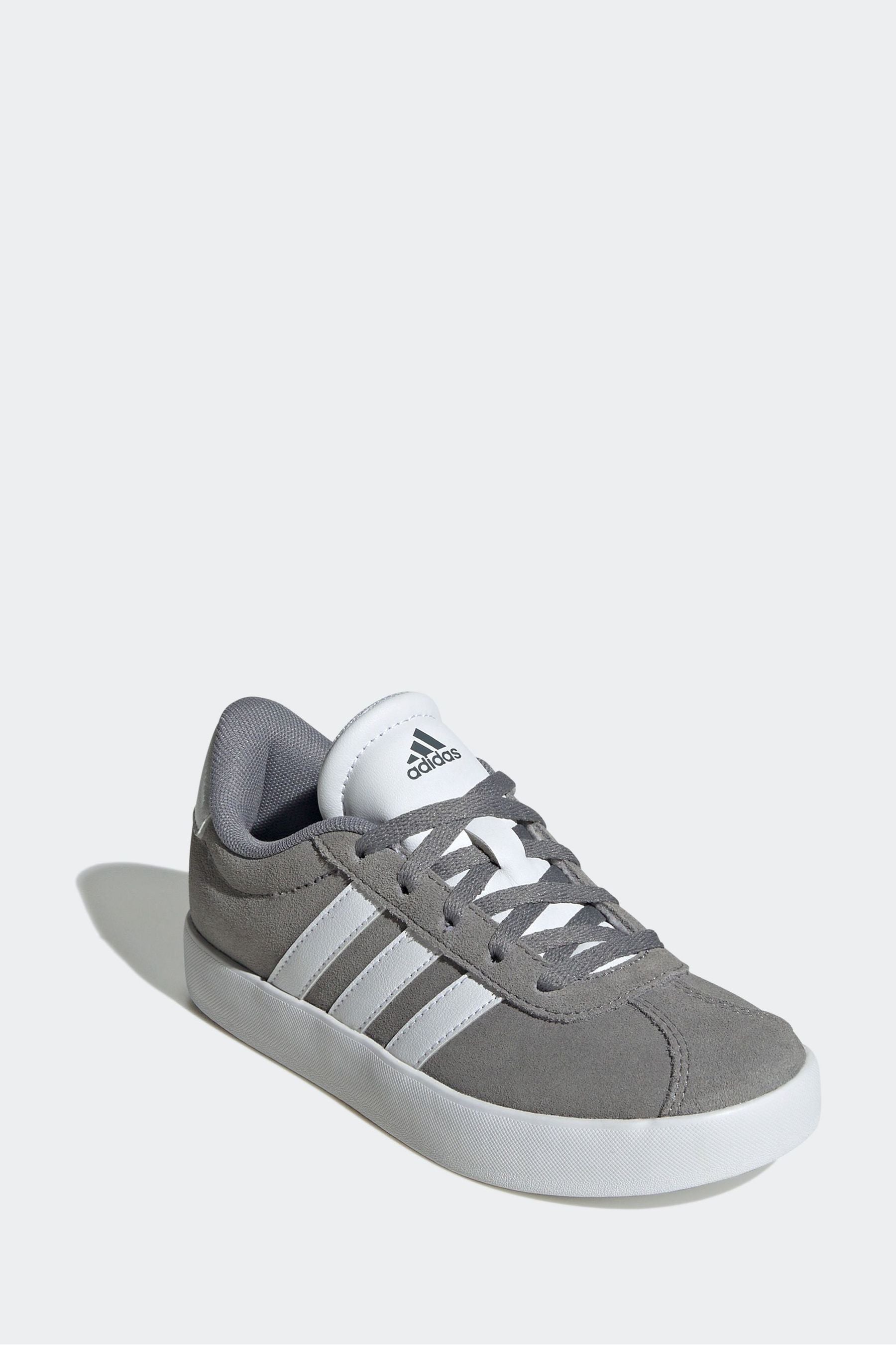 adidas Grey/White VL Court 3.0 Trainers