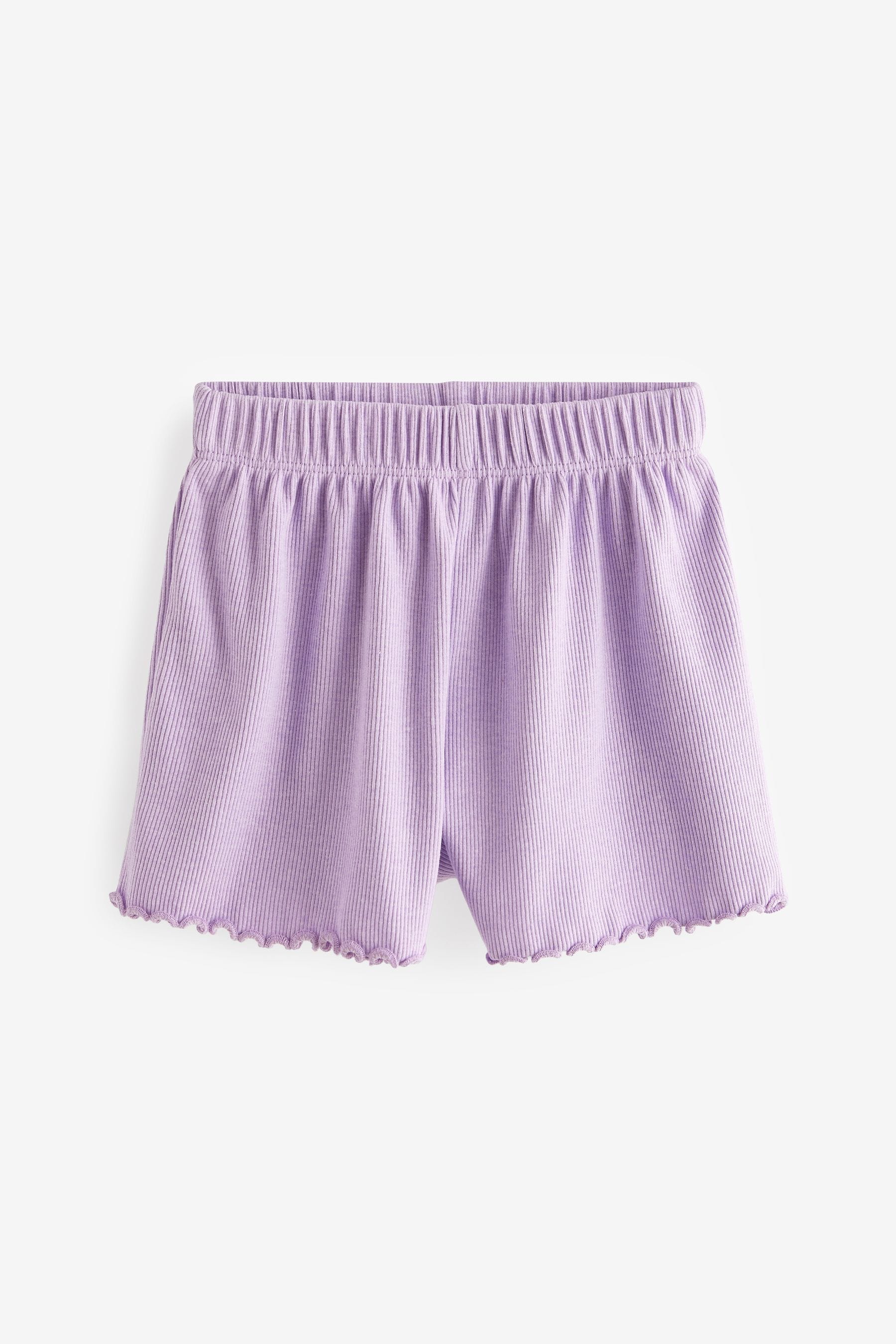 Pink Rib Shorts 5 Pack (3mths-7yrs)