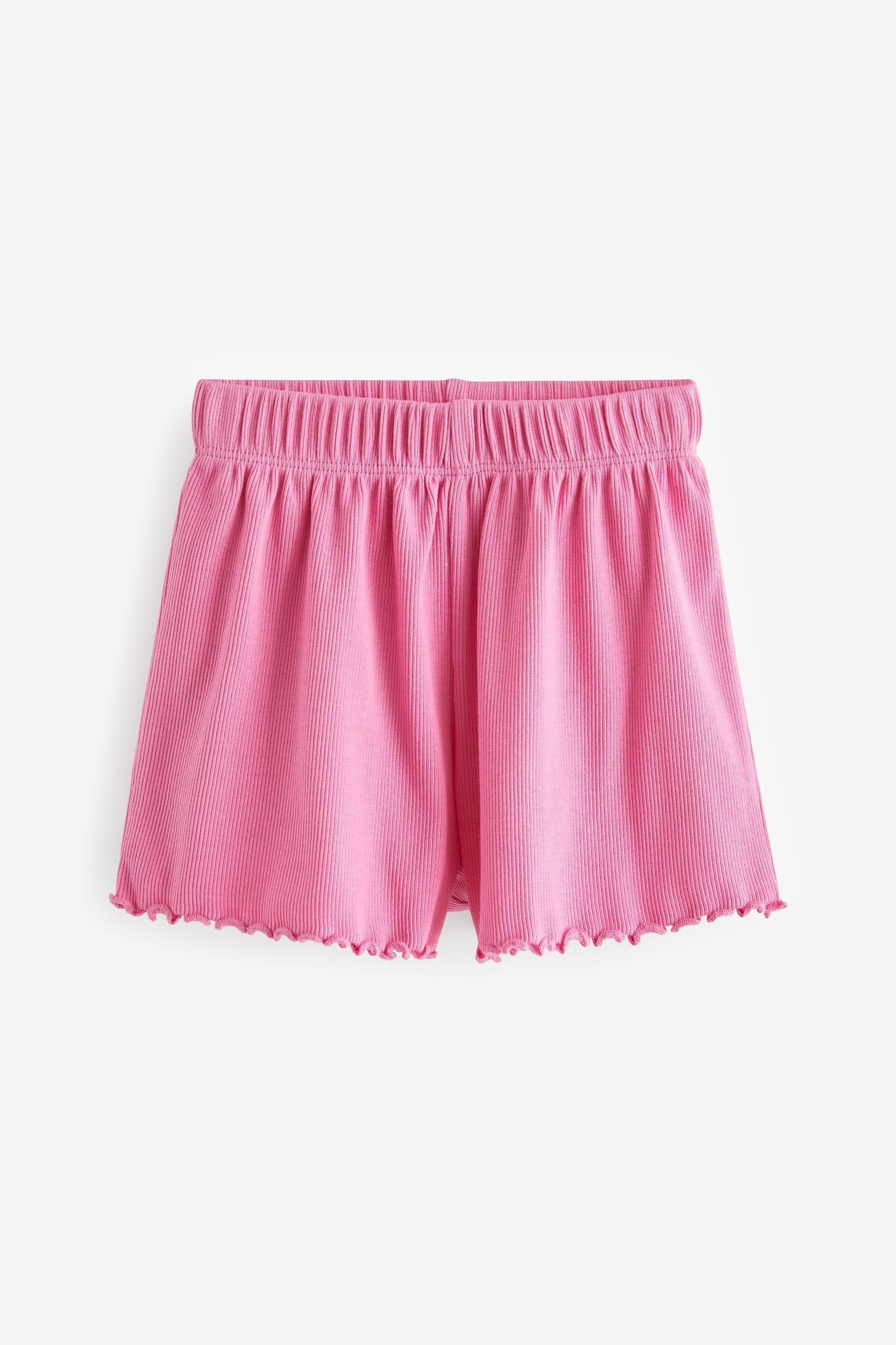 Pink Rib Shorts 5 Pack (3mths-7yrs)