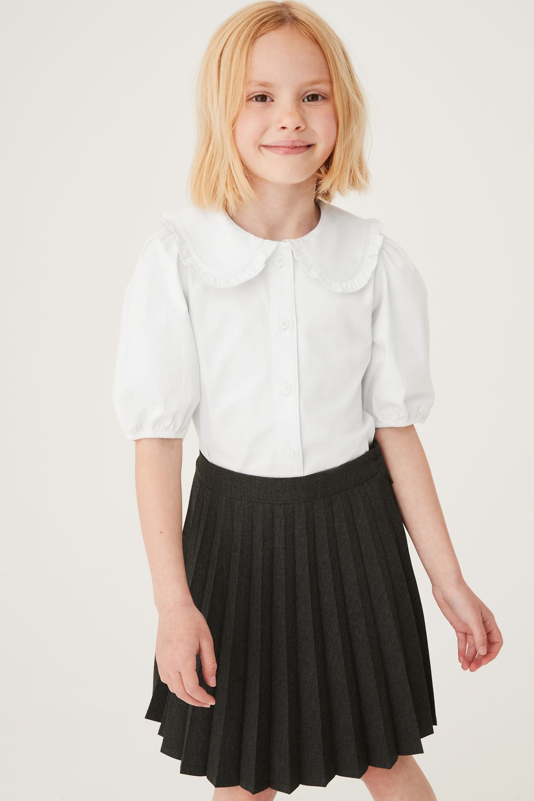 Grey Pleat School Skirt (3-16yrs)