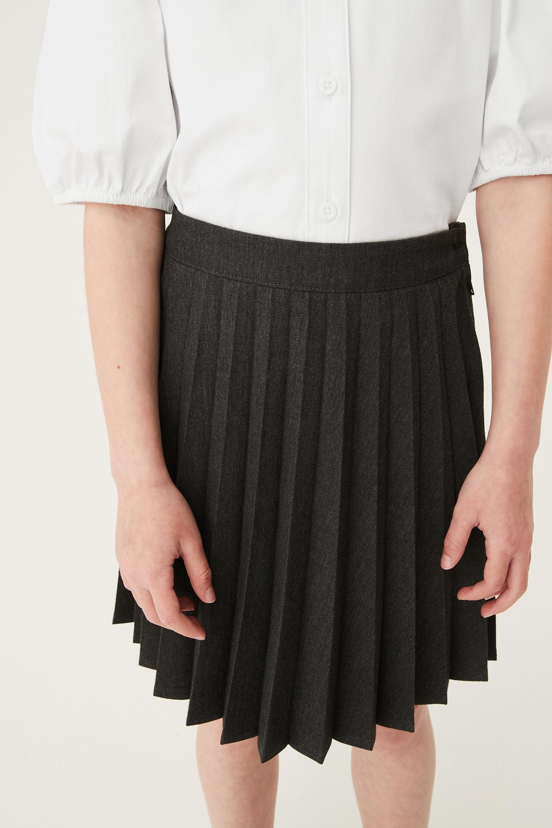 Grey Pleat School Skirt (3-16yrs)