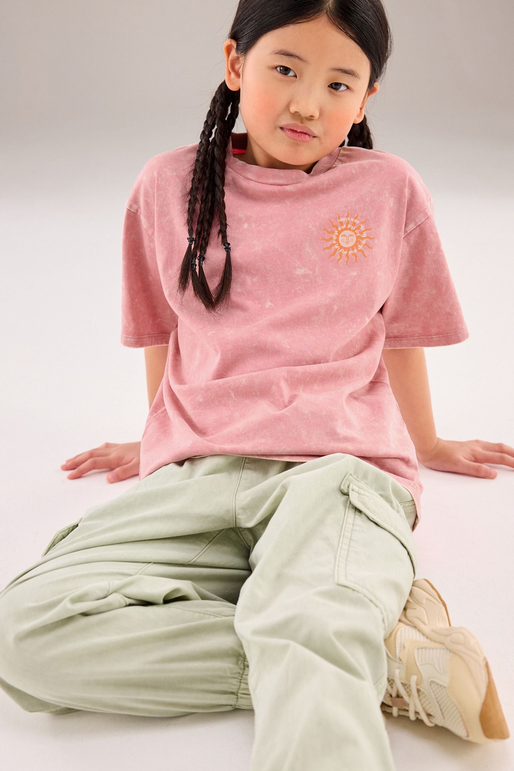 Pink Oversized Graphic T-Shirt (3-16yrs)